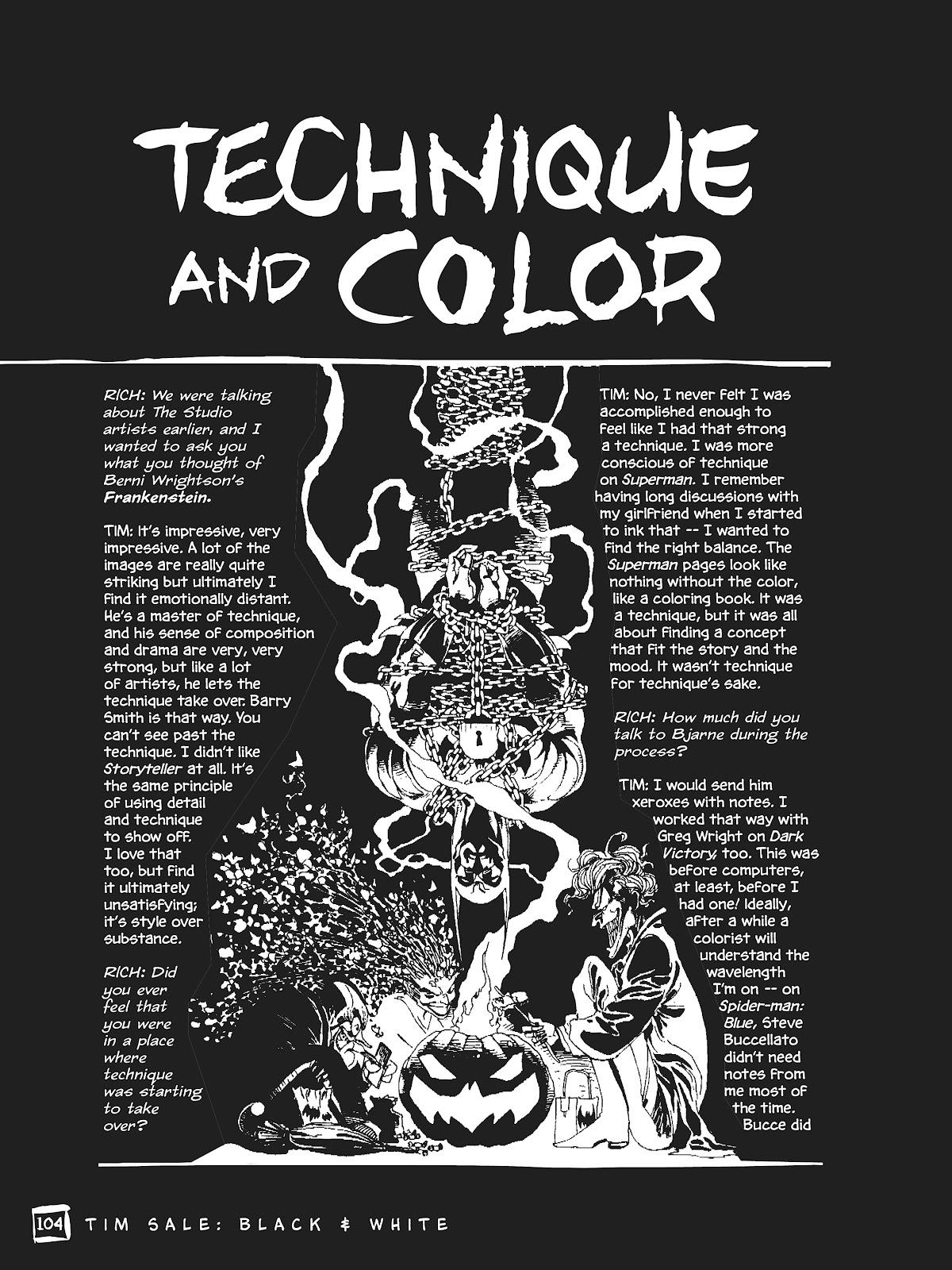 Drawing Heroes in the Backyard: Tim Sale Black and White, Revised and Expanded TPB (Part 1) - Page 93
