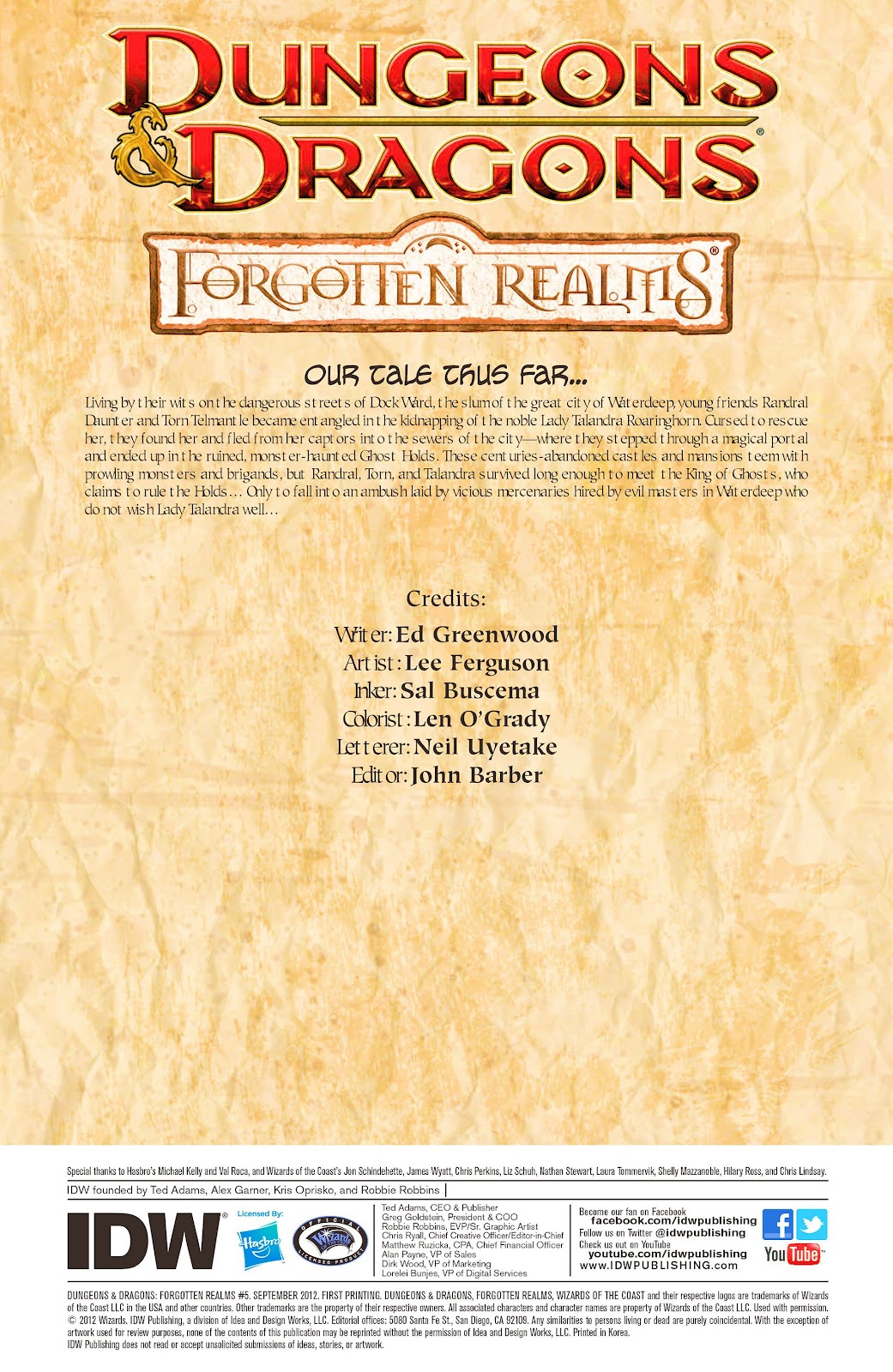 Dungeons & Dragons: Forgotten Realms Issue #5 - Page 3