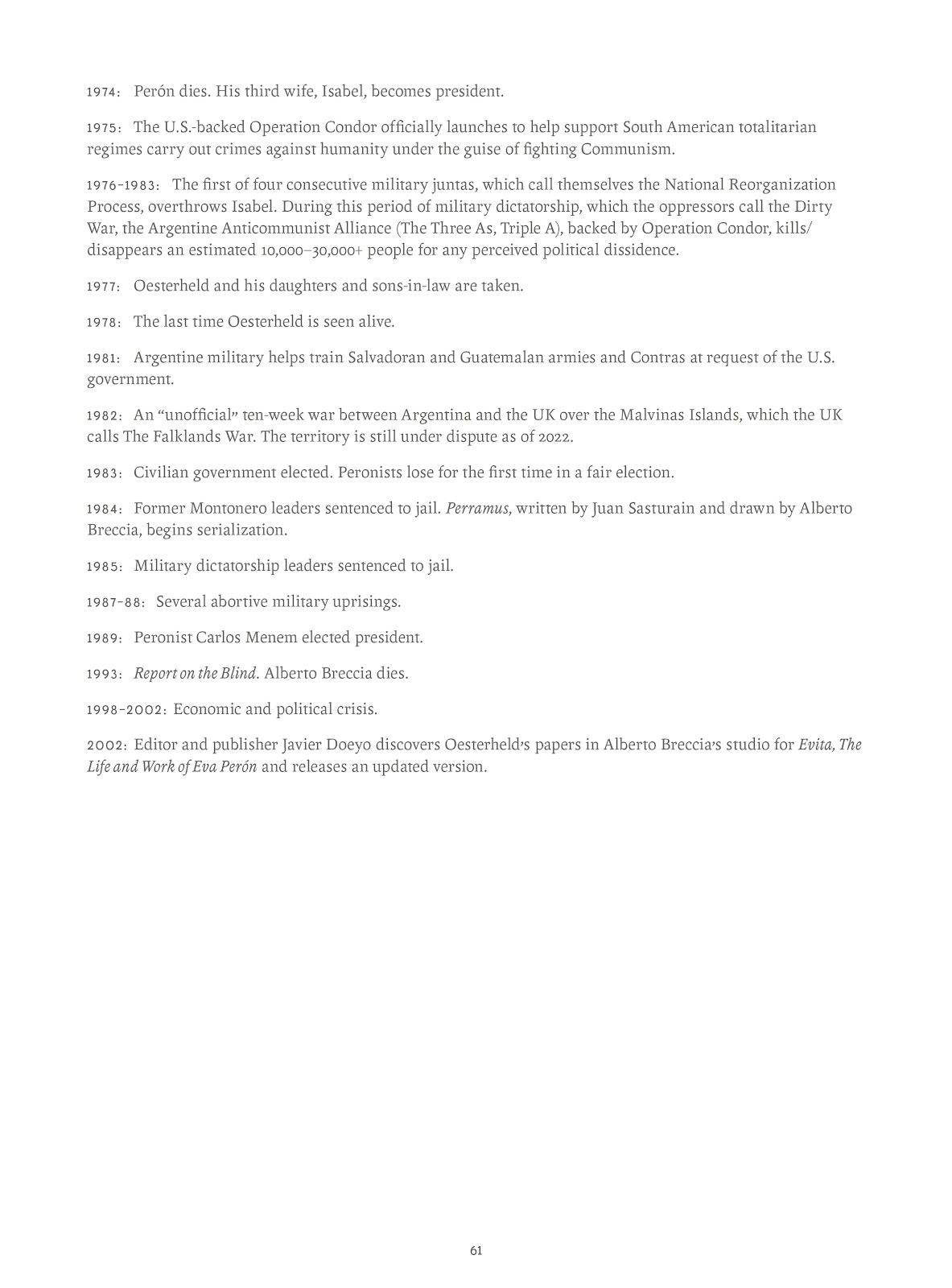 Evita, the Life and Work of Eva Perón TPB - Page 66