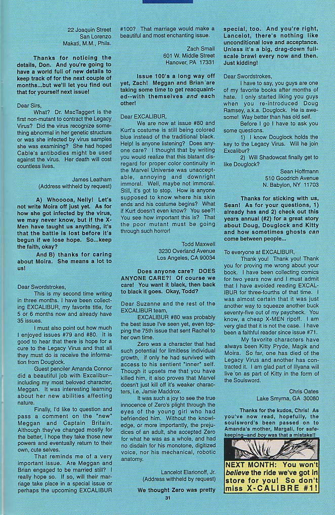 Excalibur (1988) Issue #86 - Page 25