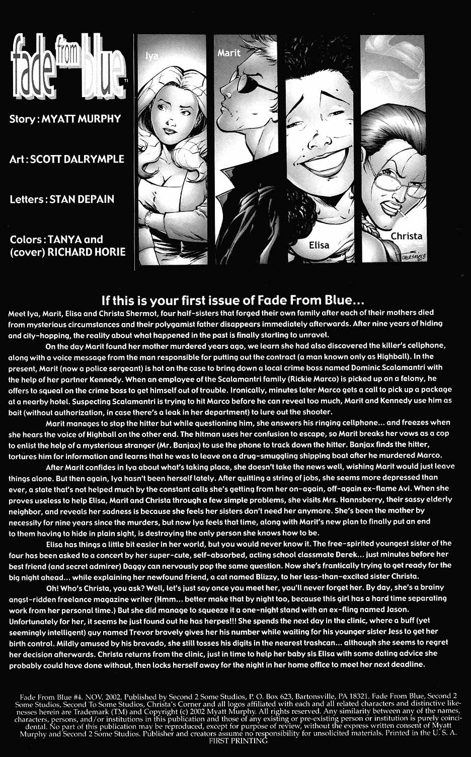 Fade From Blue Issue #4 - Page 2