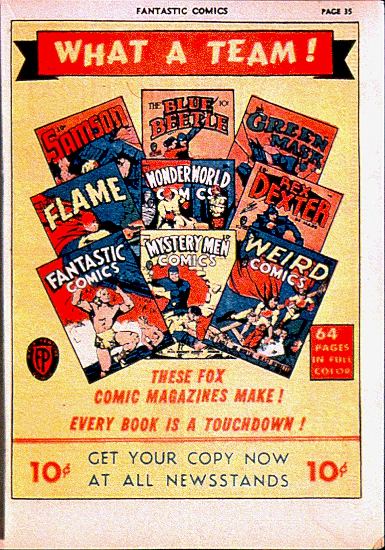 Fantastic Comics Issue #13 - Page 38