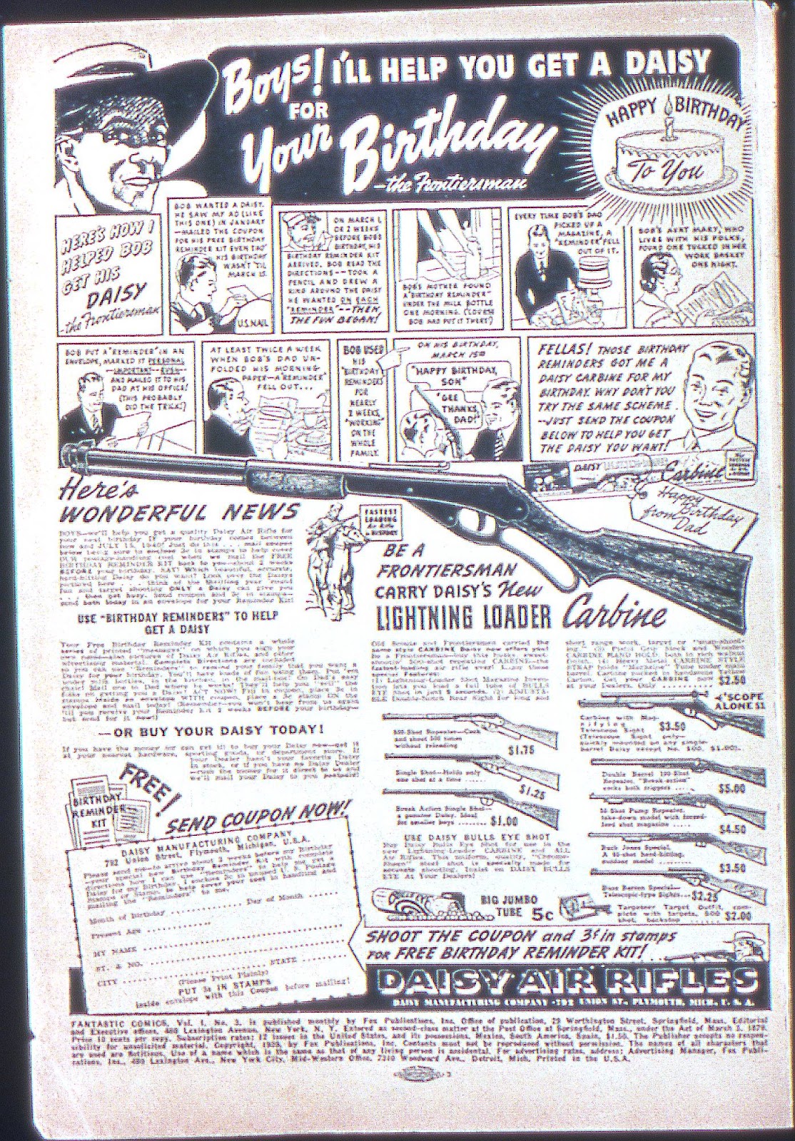 Fantastic Comics Issue #3 - Page 3