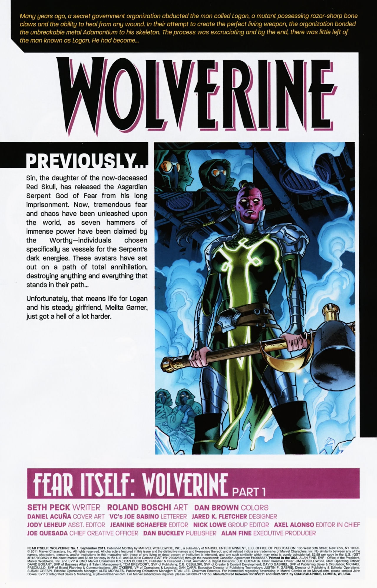Fear Itself: Wolverine Issue #1 - Page 2