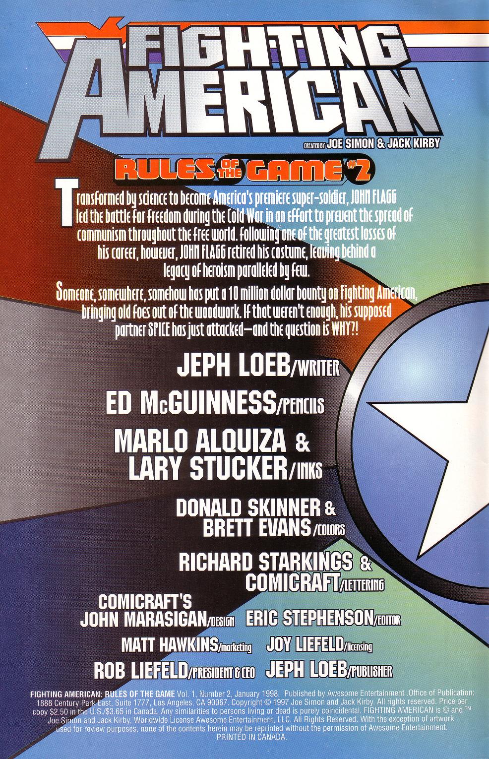Fighting American: Rules of the Game Issue #2 - Page 2