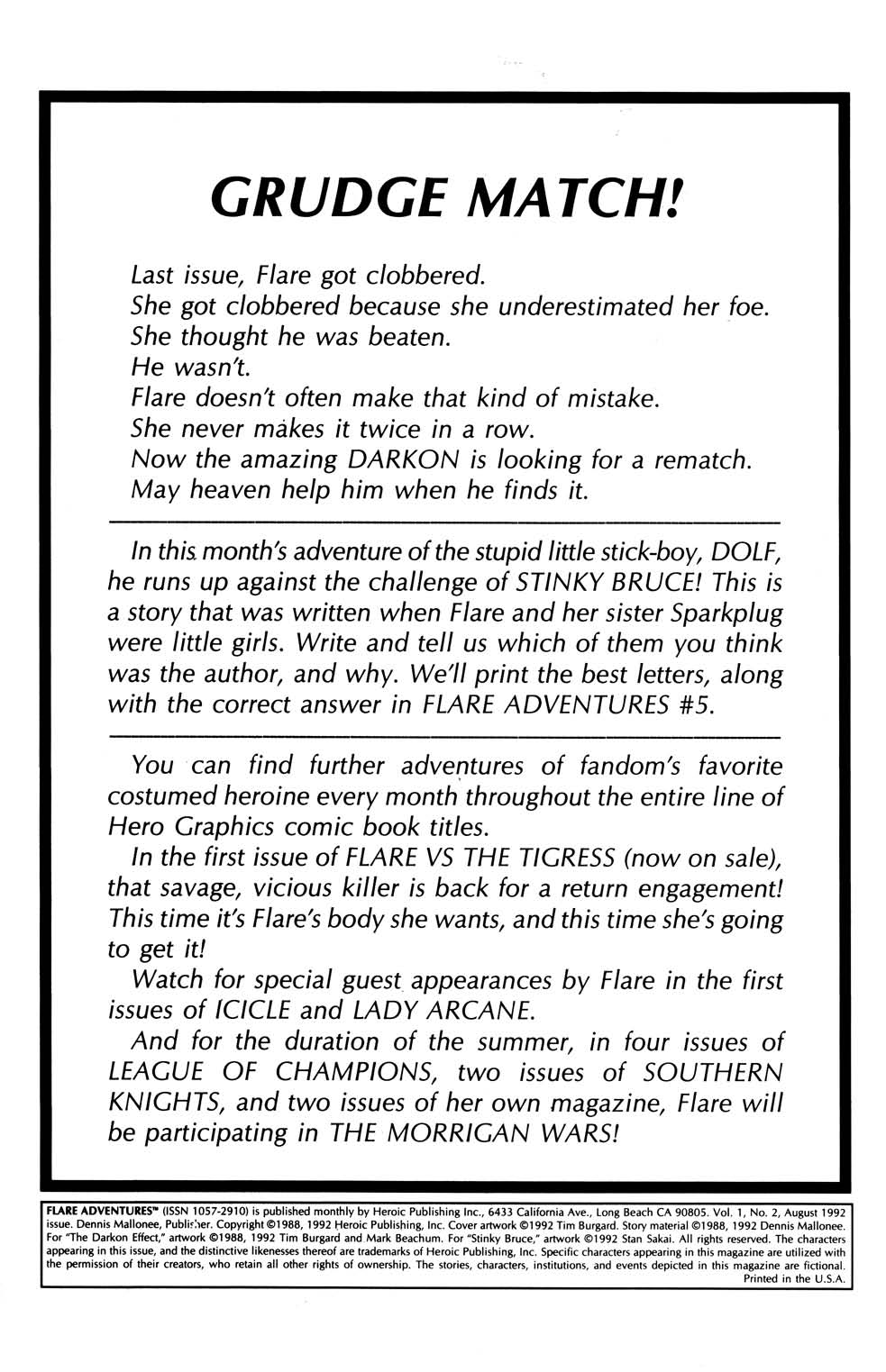 Flare Adventures Issue #2 - Page 2