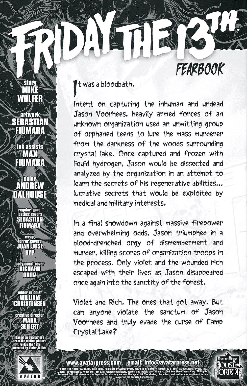Friday the 13th Fearbook Full - Page 6