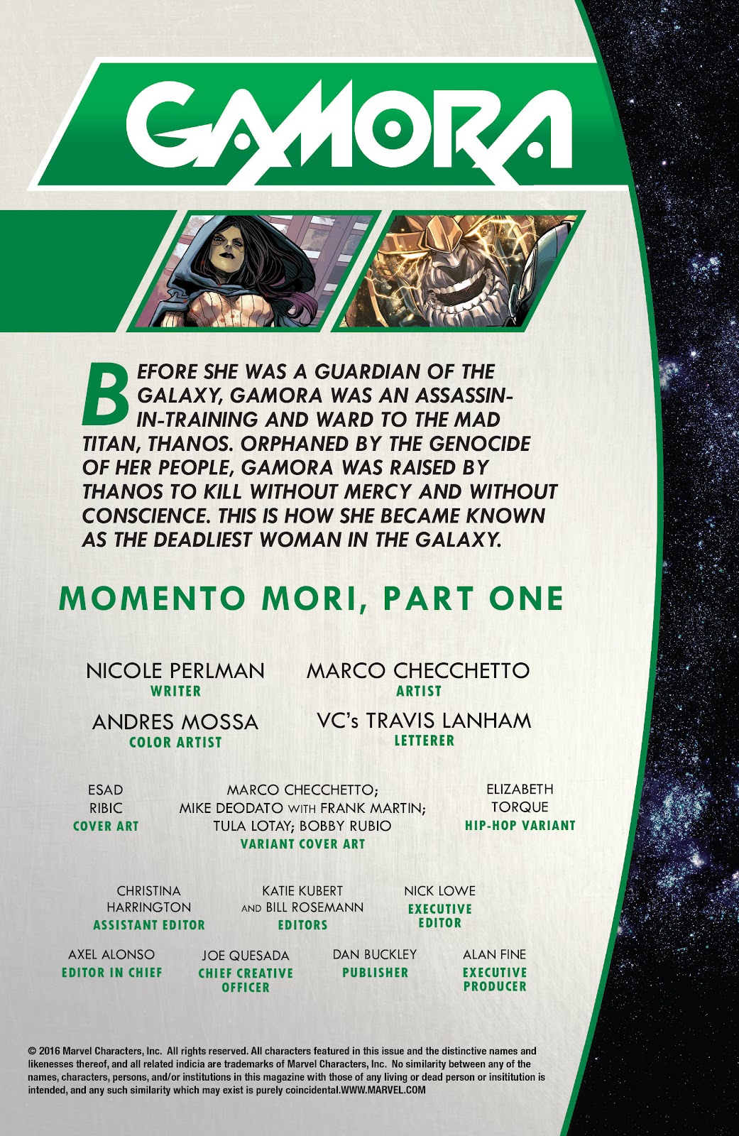 Gamora Issue #1 - Page 2