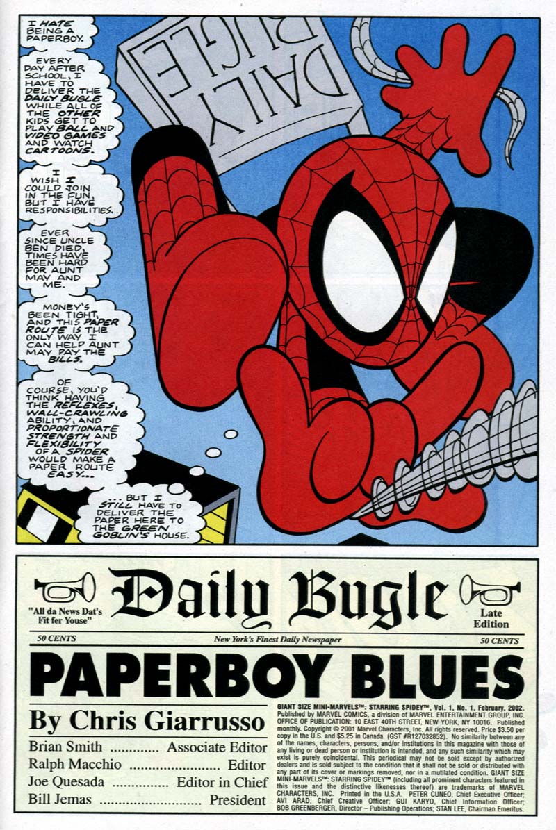 Giant Size Mini-Marvels: Starring Spidey Full - Page 2