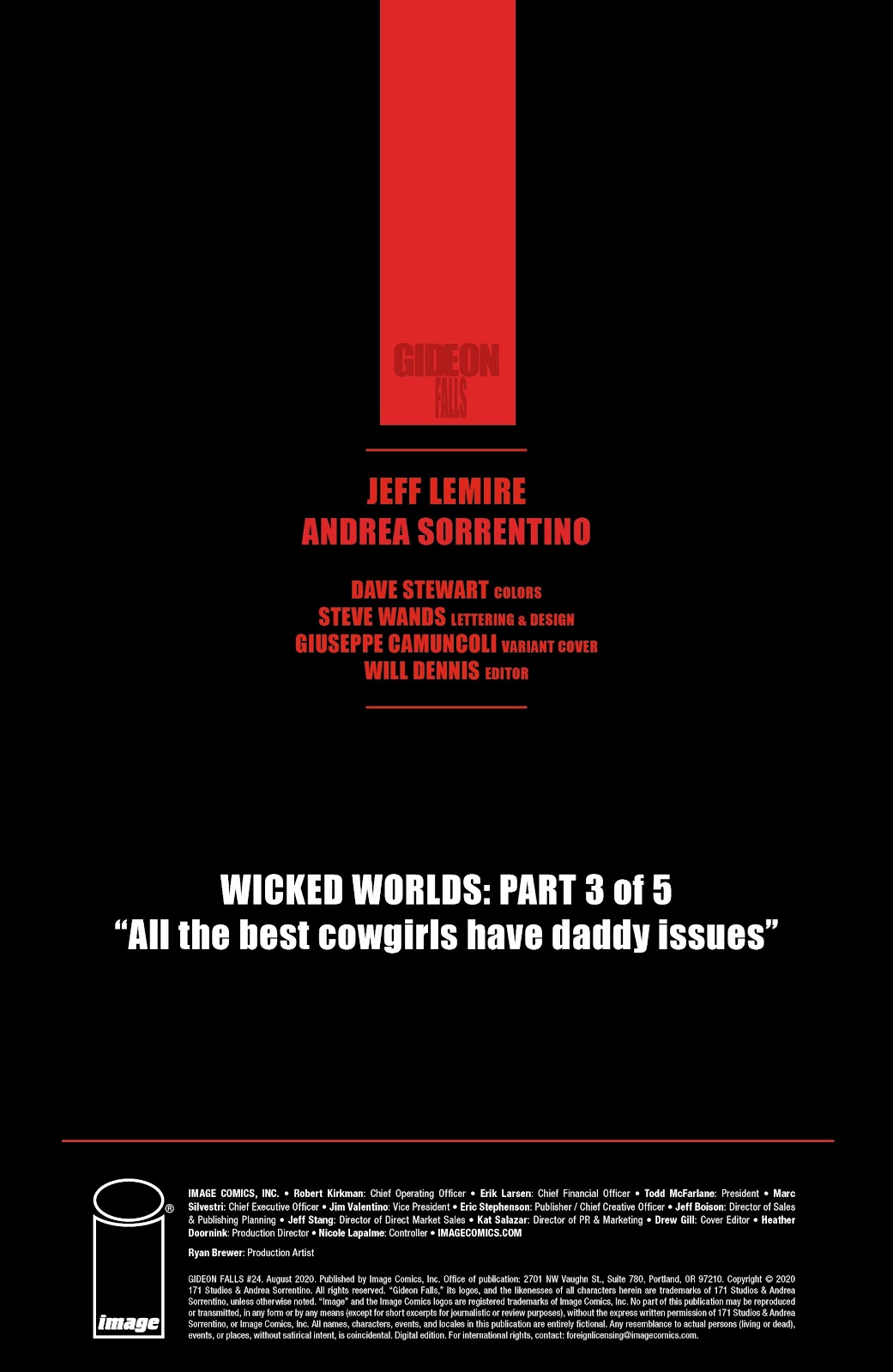 Gideon Falls Issue #24 - Page 2