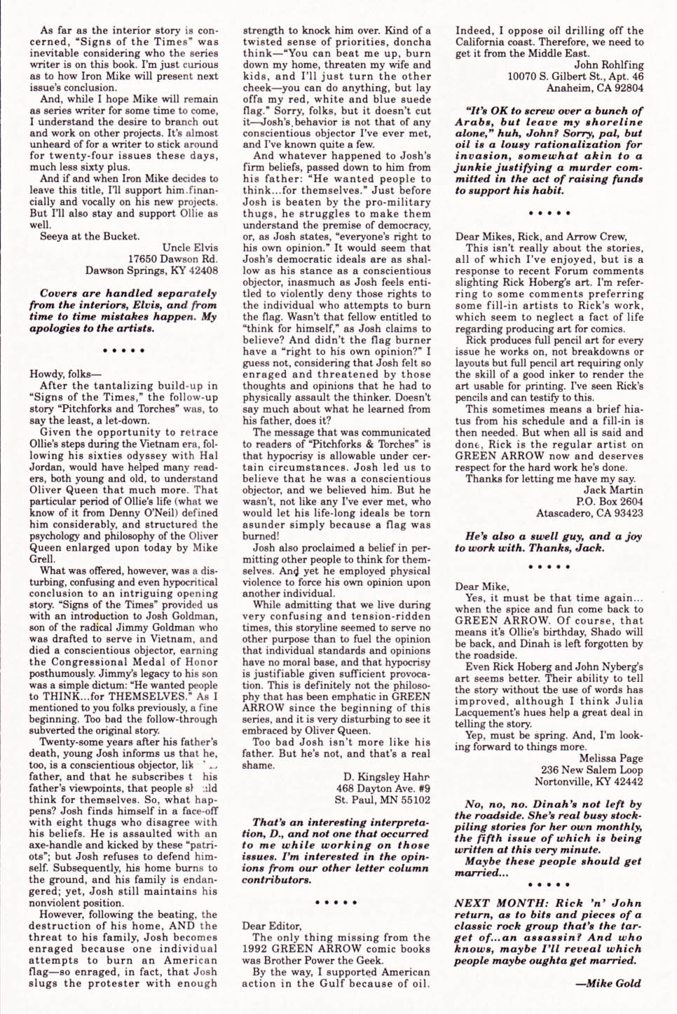 Green Arrow (1988) Issue #68 - Page 25