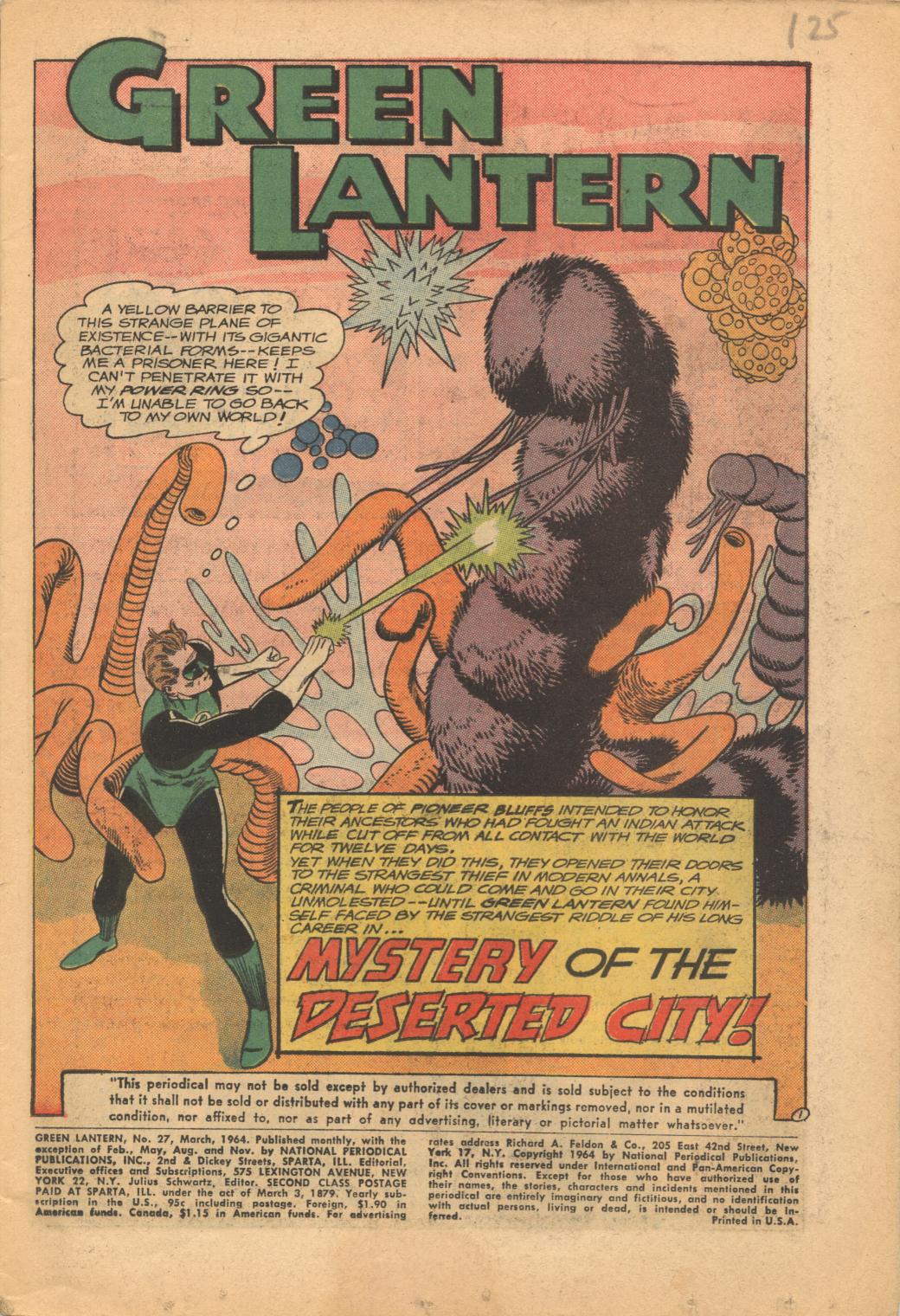 Green Lantern (1960) Issue #27 - Page 3