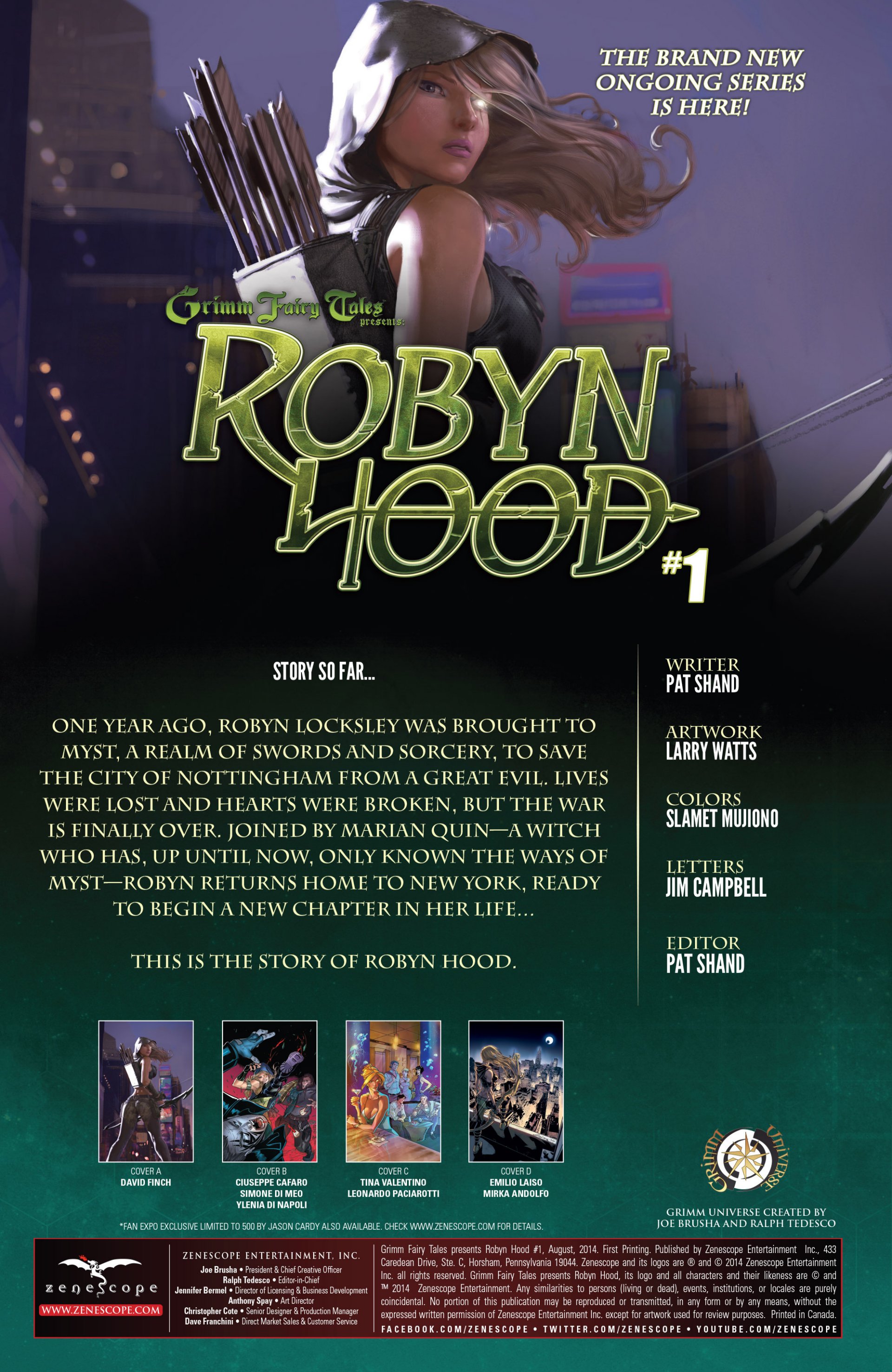Grimm Fairy Tales presents Robyn Hood (2014) Issue #1 - Page 2