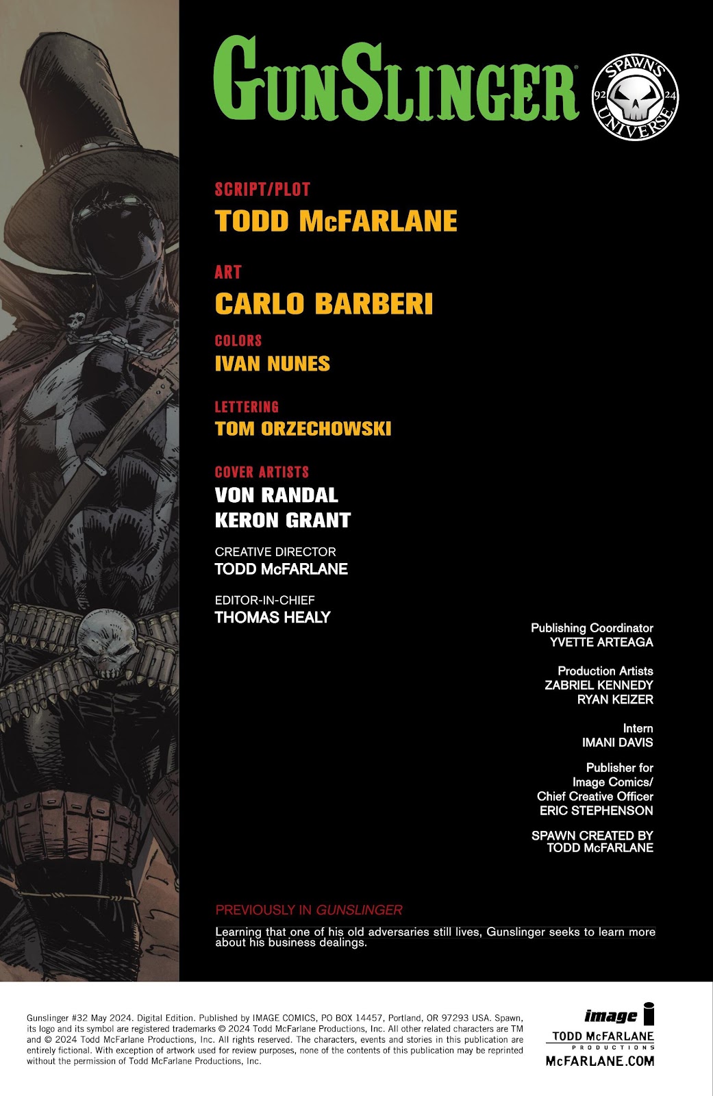 Gunslinger Spawn Issue #32 - Page 3