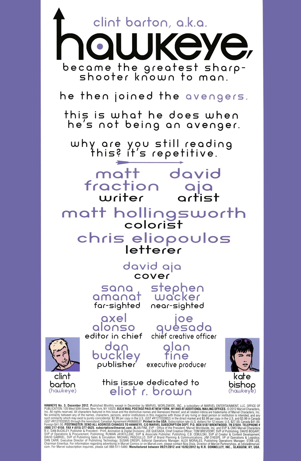 Hawkeye (2012) Issue #3 - Page 2