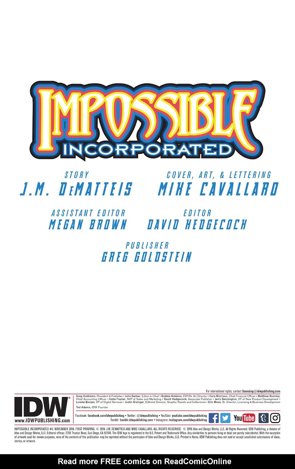 Impossible Incorporated Issue #3 - Page 2