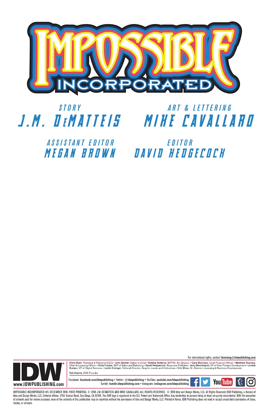 Impossible Incorporated Issue #4 - Page 2