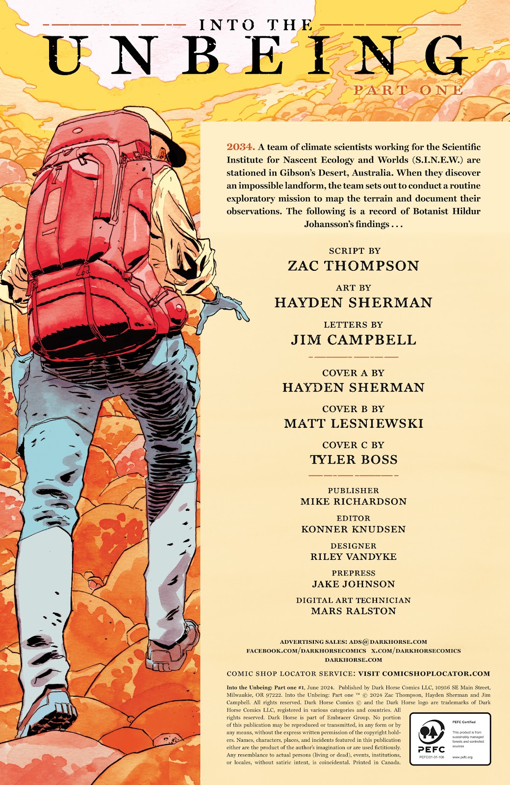 Into the Unbeing, Part One Issue #1 - Page 2
