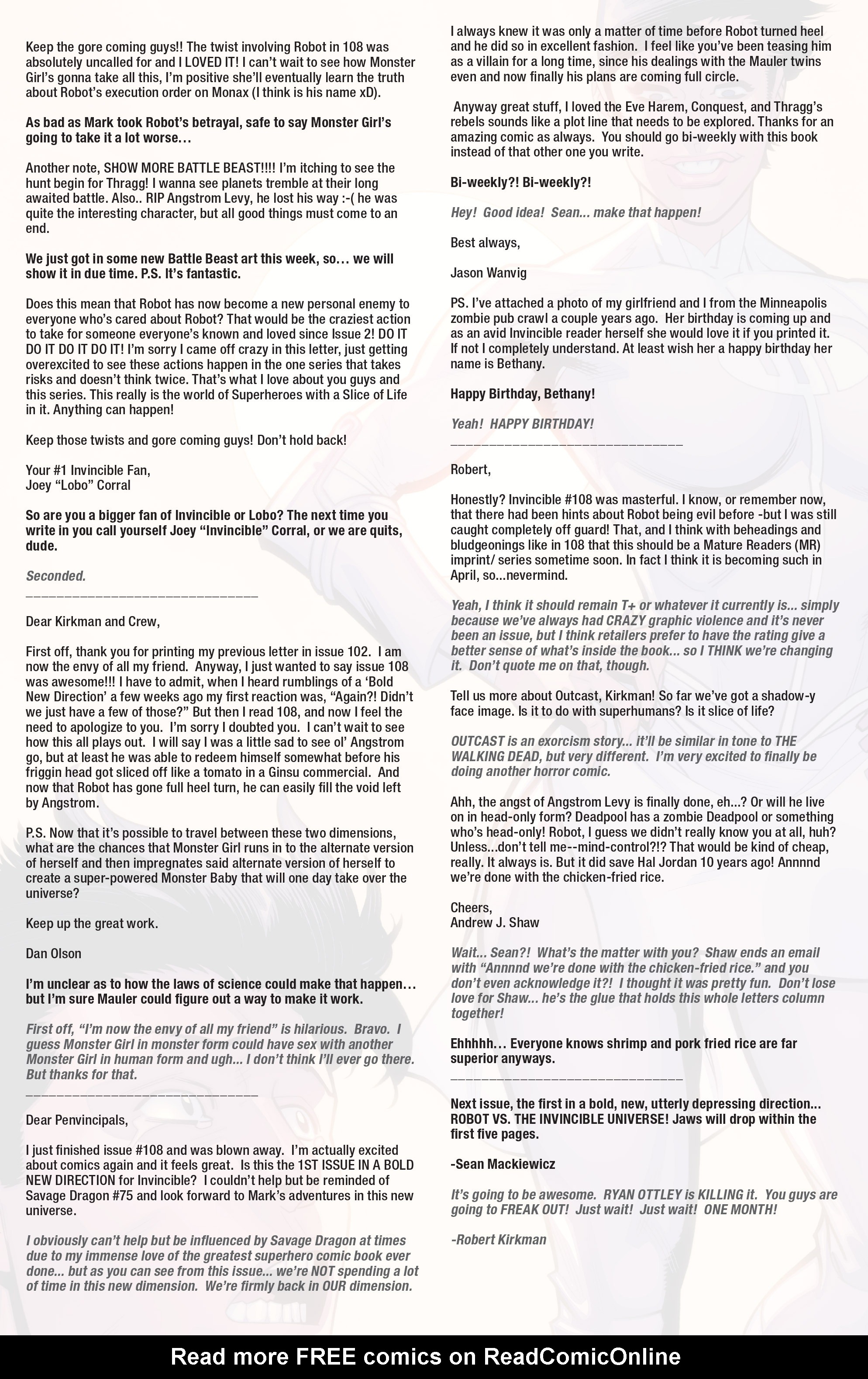 Invincible (2003) Issue #110 - Page 22