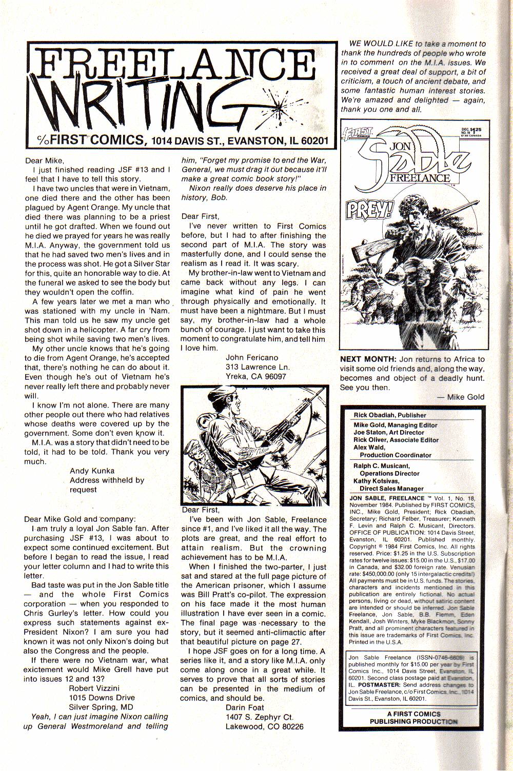 Jon Sable, Freelance Issue #18 - Page 2