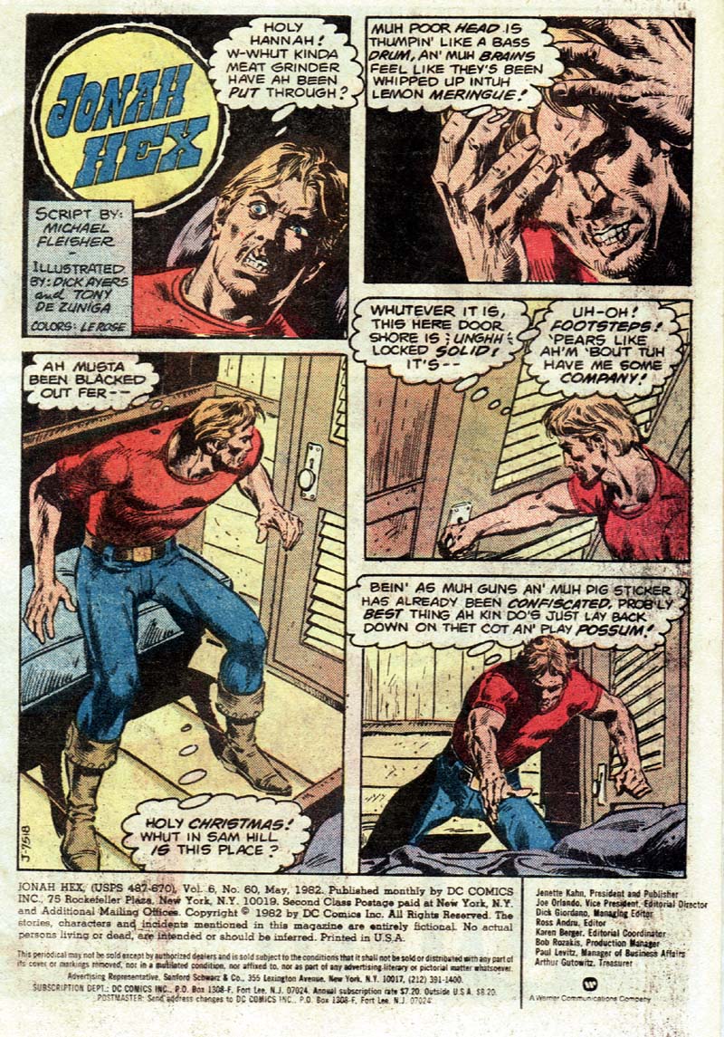 Jonah Hex (1977) Issue #60 - Page 2