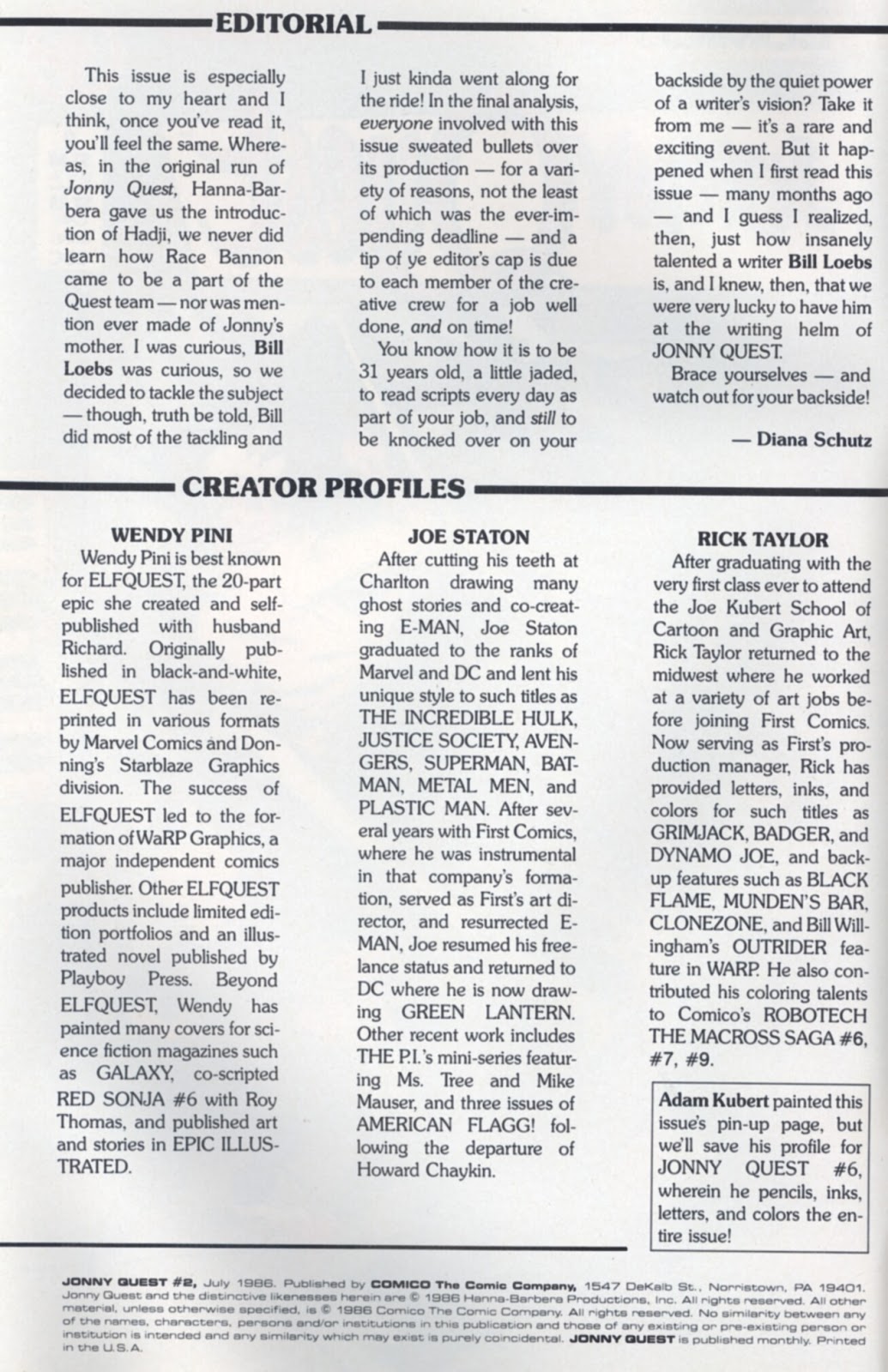 Jonny Quest (1986) Issue #2 - Page 2