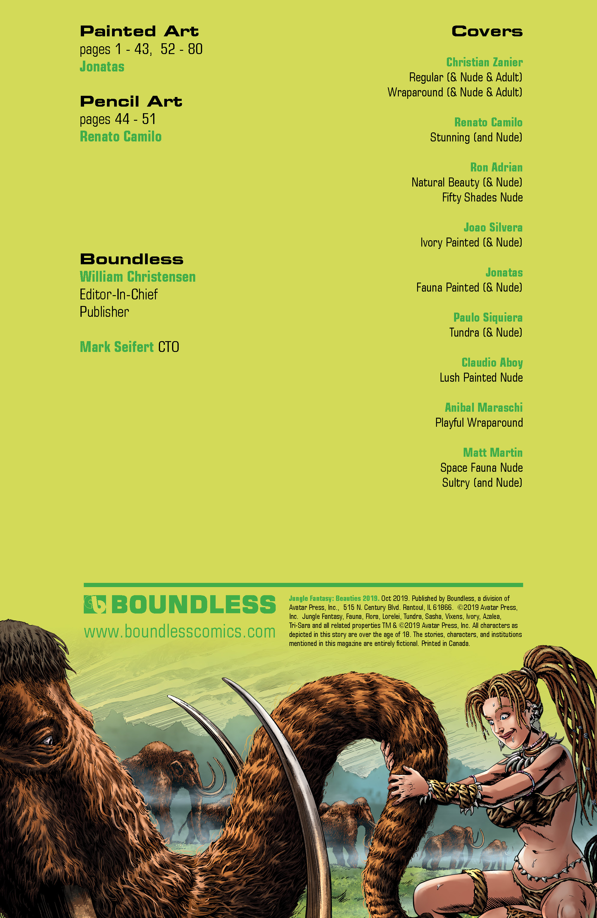 Jungle Fantasy Beauties 2019 TPB - Page 2