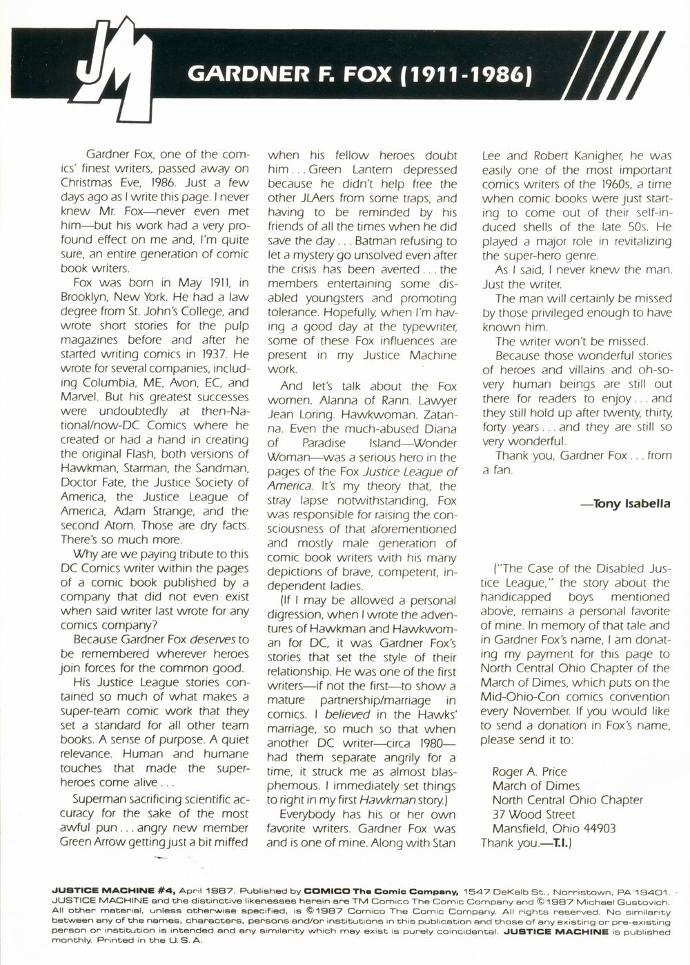 Justice Machine Issue #4 - Page 2