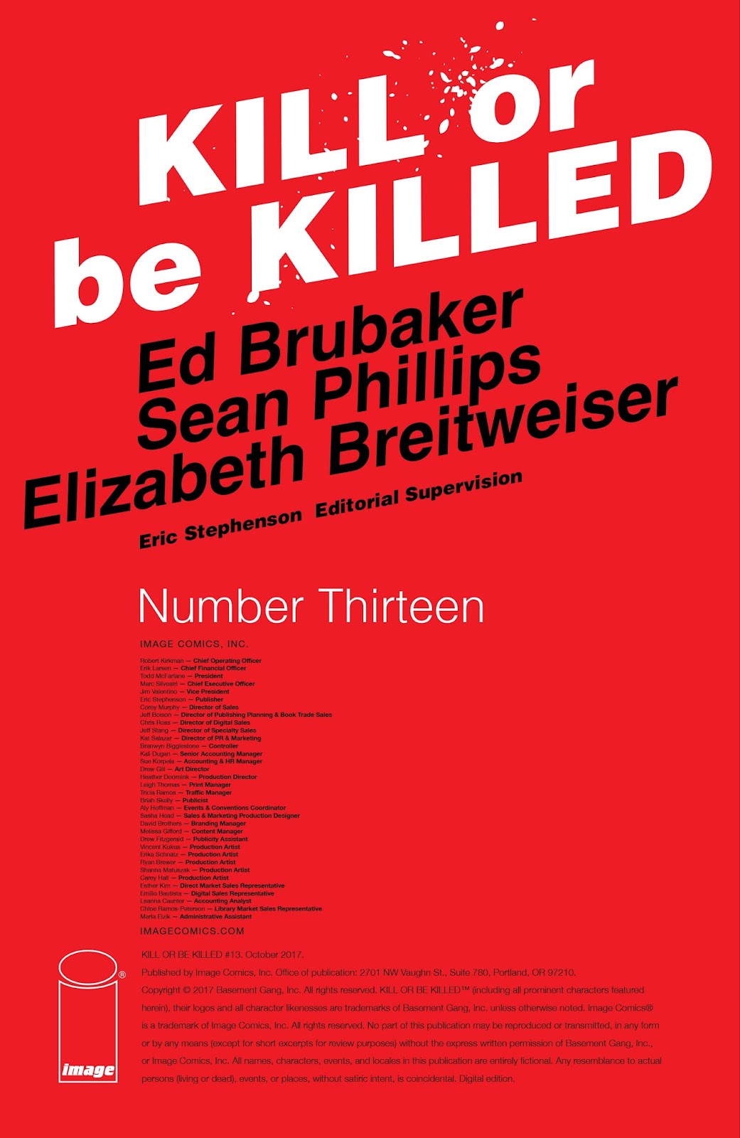 Kill or Be Killed Issue #13 - Page 2