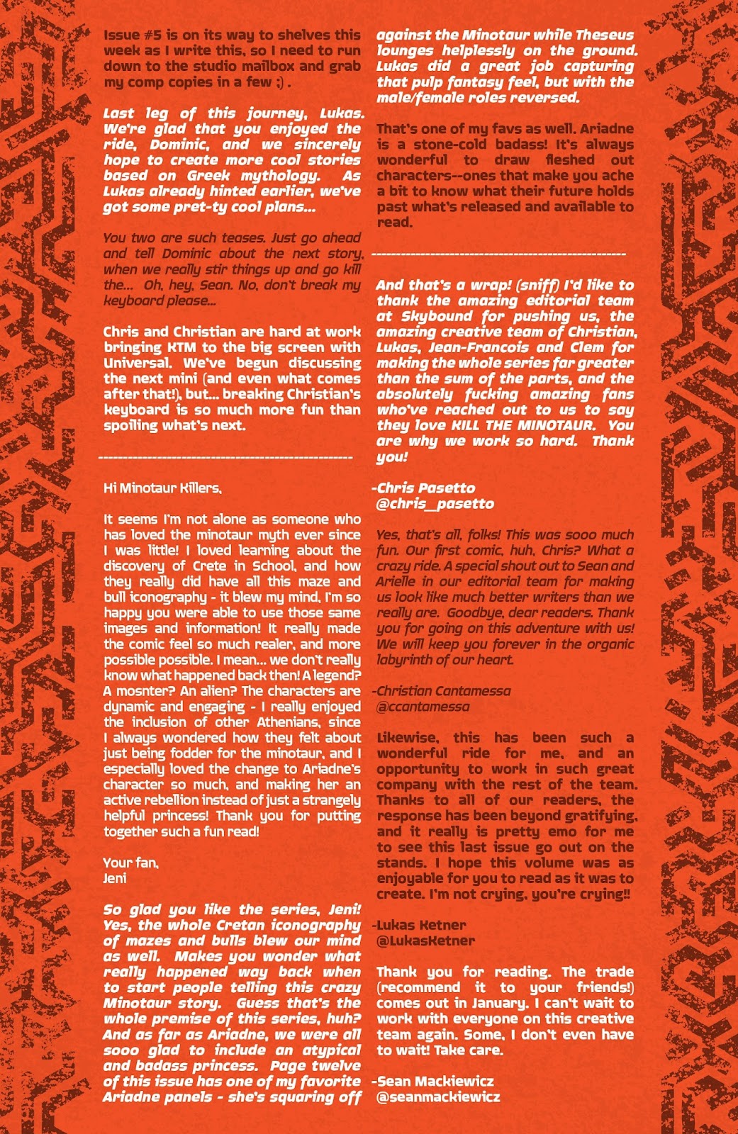 Kill the Minotaur Issue #6 - Page 33