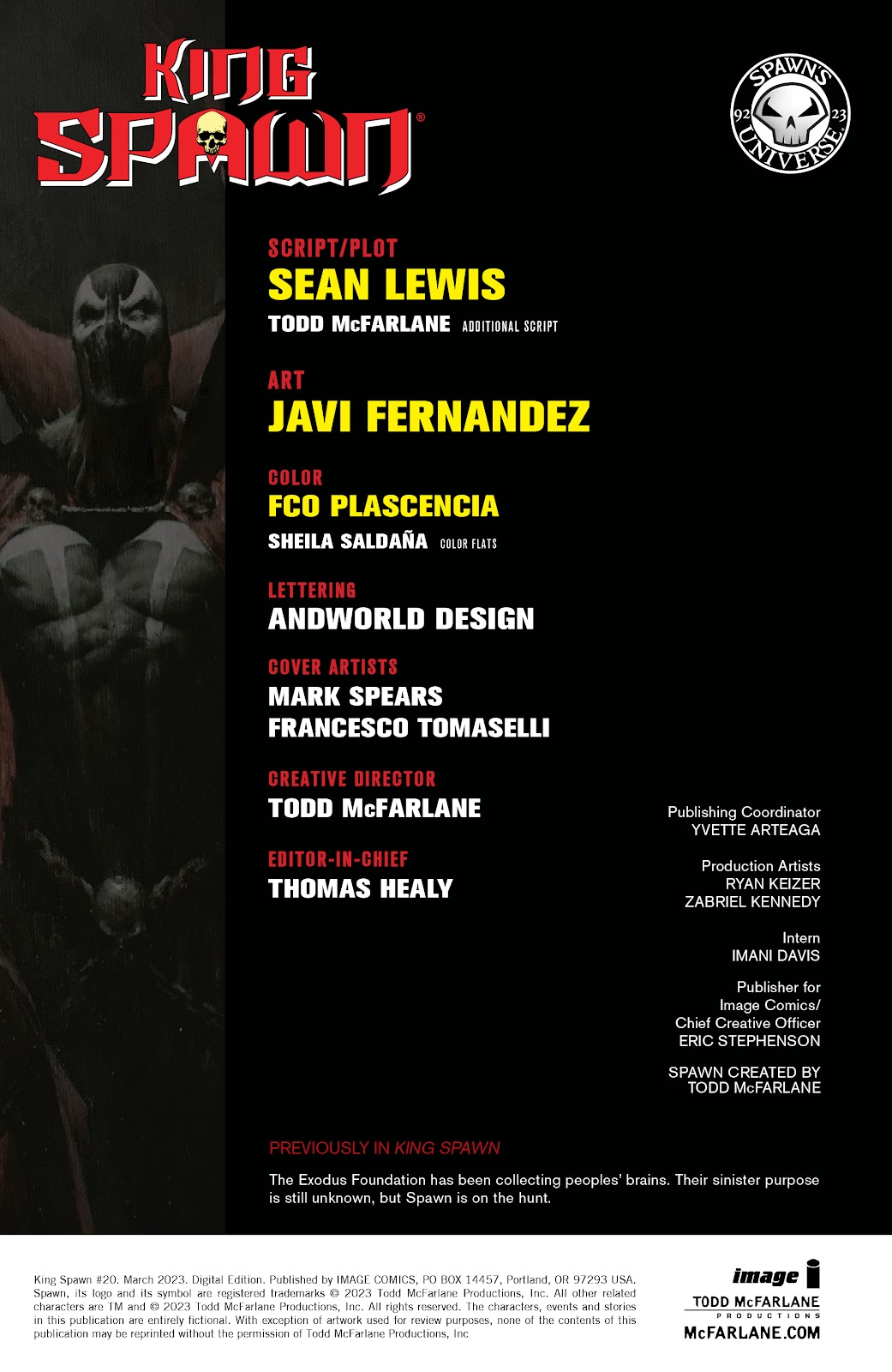 King Spawn Issue #20 - Page 3