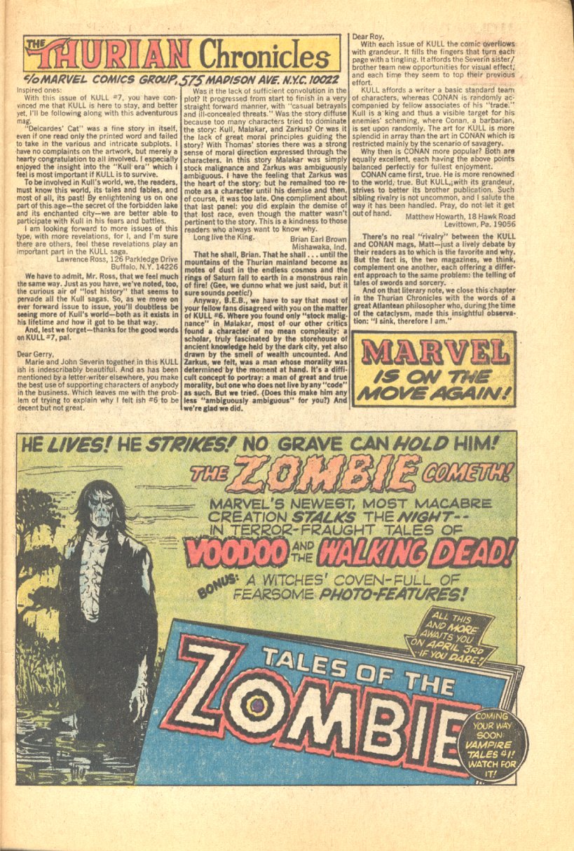 Kull, the Conqueror (1971) Issue #9 - Page 23