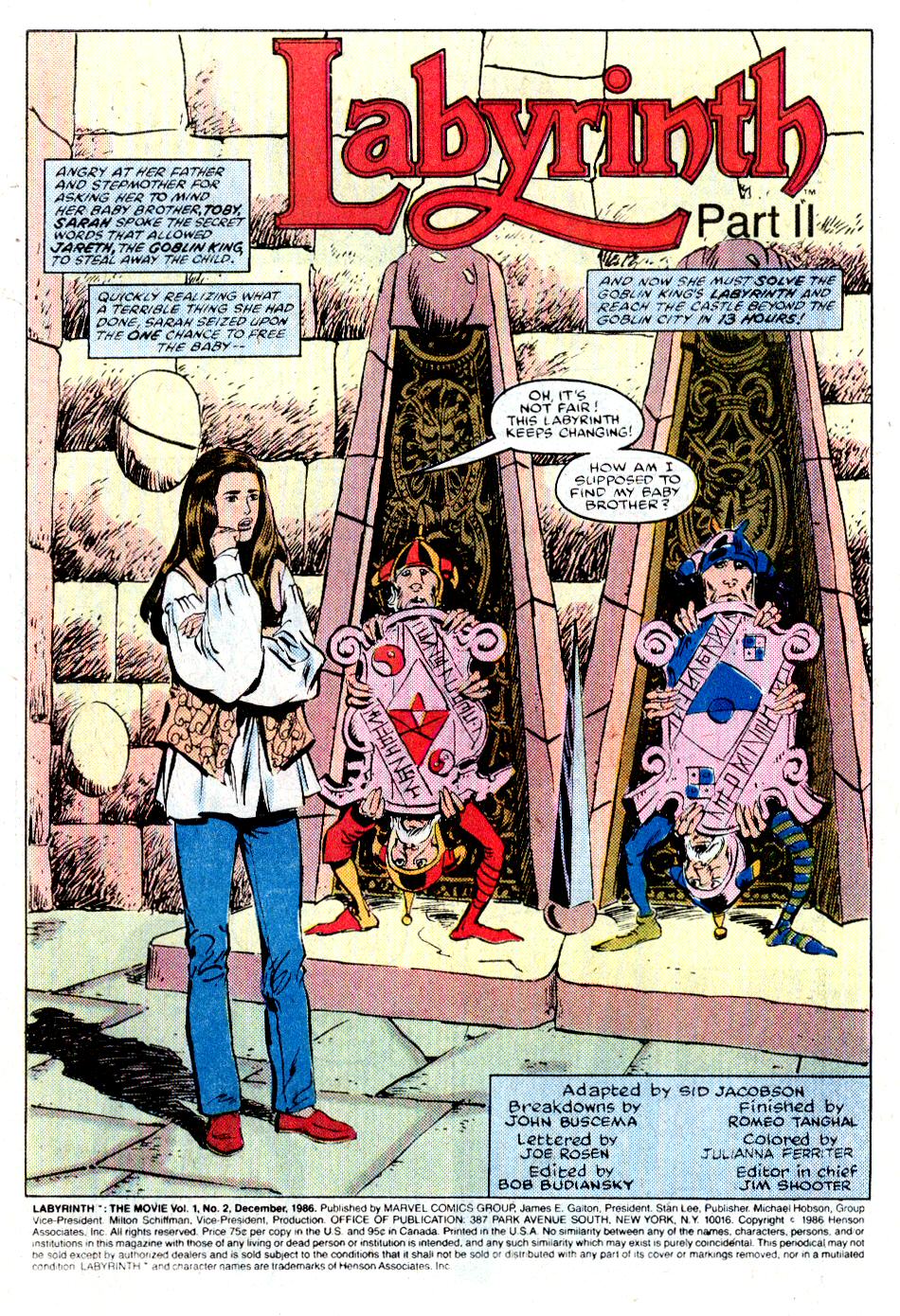 Labyrinth: The Movie Issue #2 - Page 2