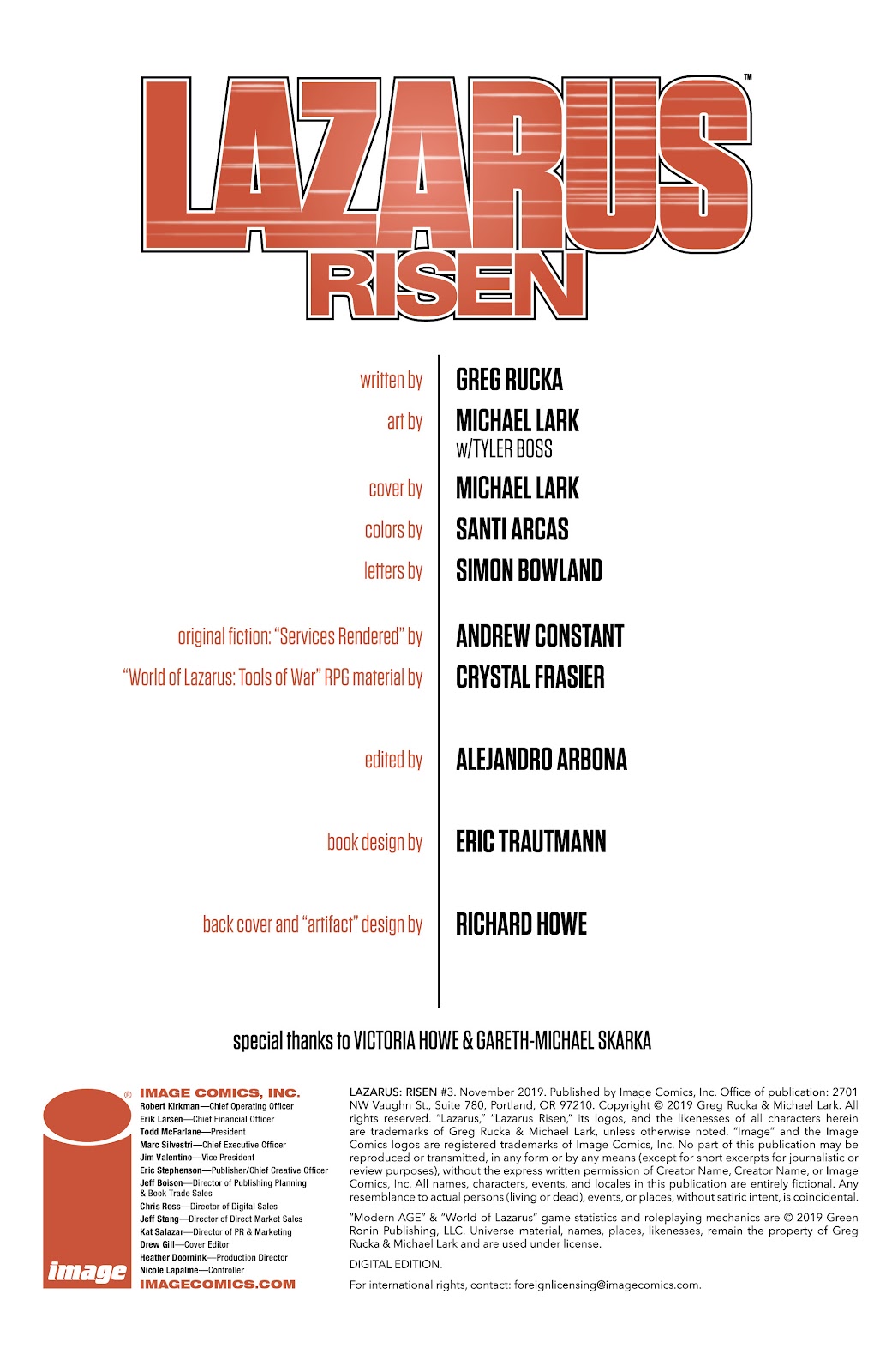 Lazarus: Risen Issue #3 - Page 3