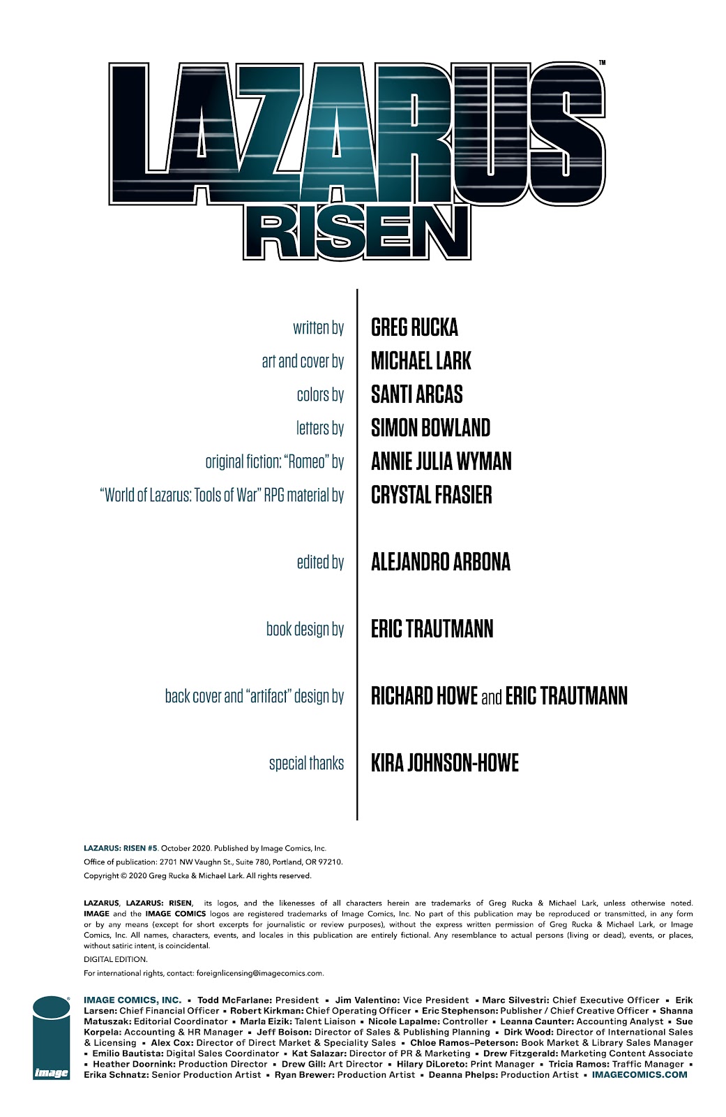 Lazarus: Risen Issue #5 - Page 3