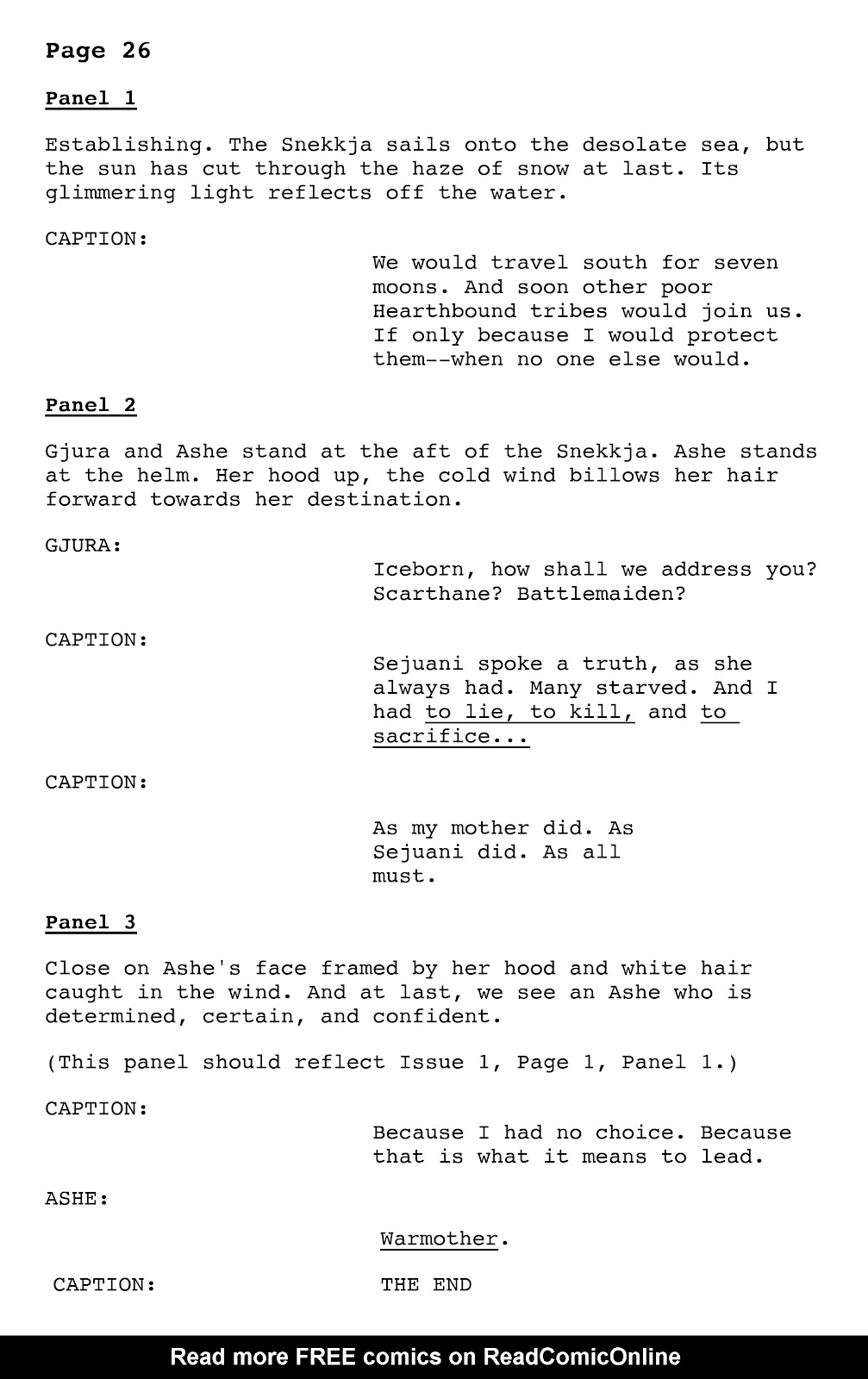 League of Legends: Ashe: Warmother Special Edition Issue #4 - Page 70