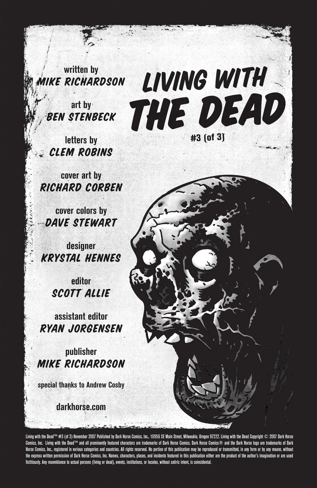 Living With The Dead Issue #3 - Page 2