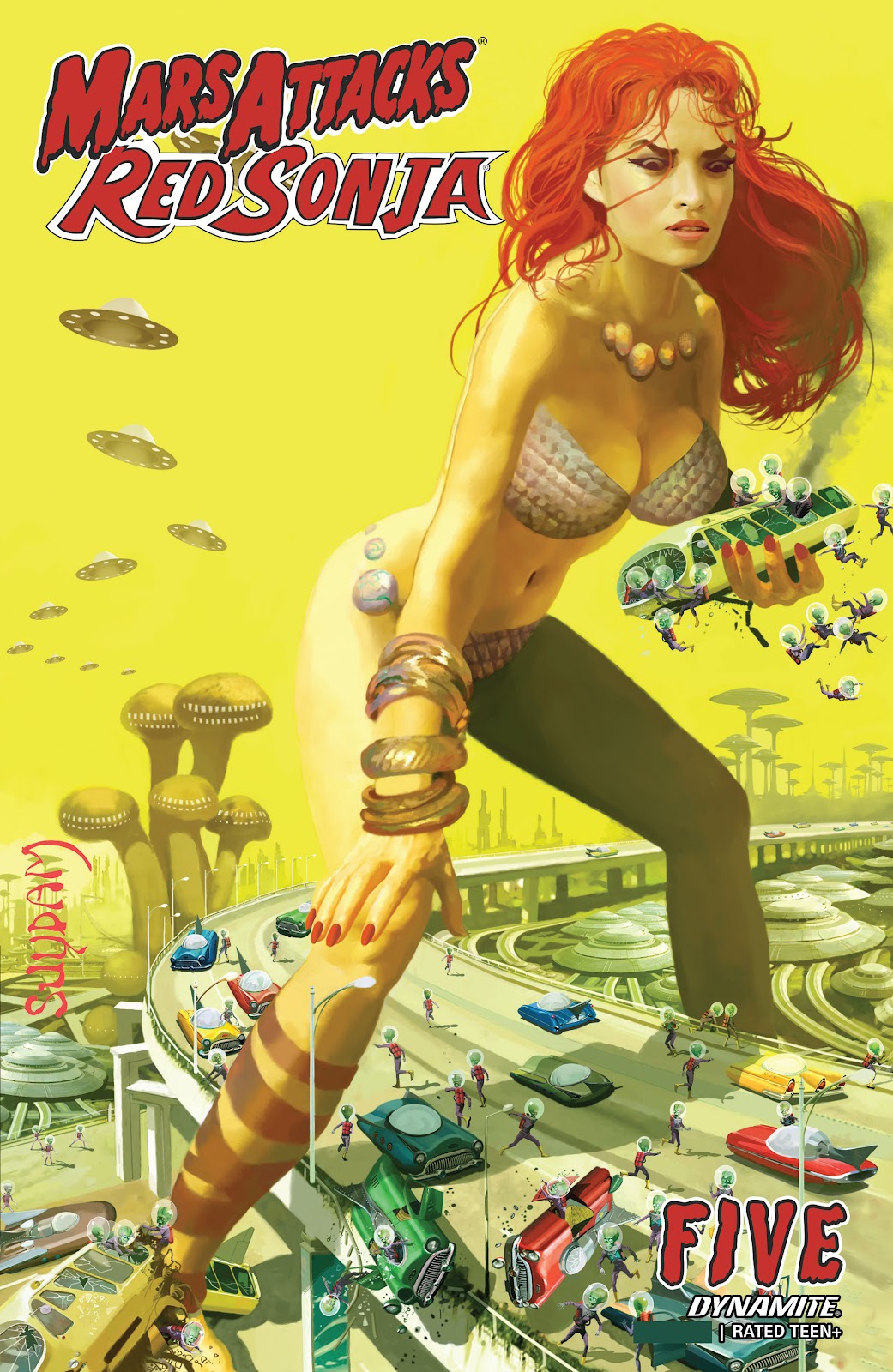 Mars Attacks Red Sonja Issue #5 - Page 1