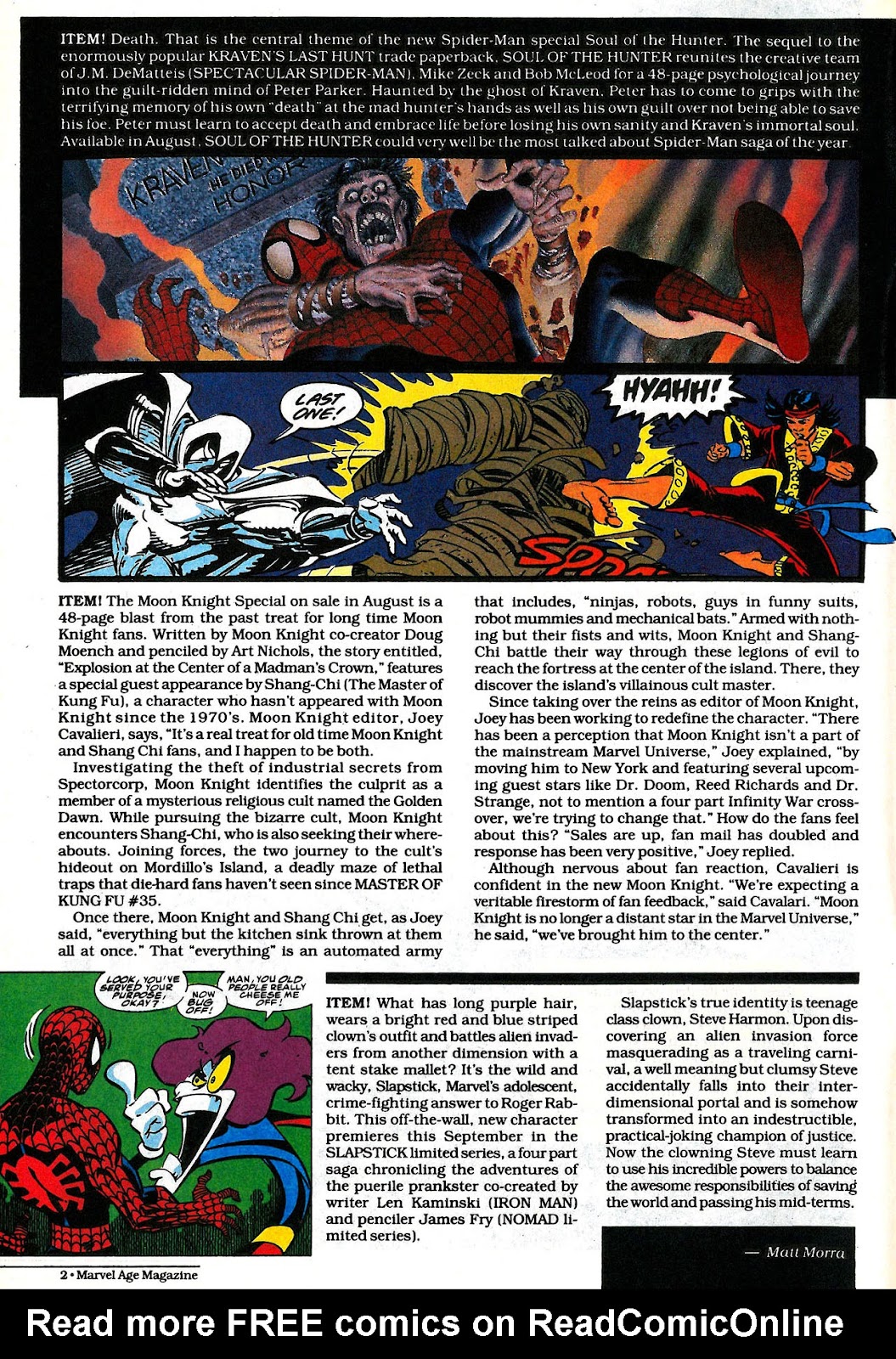 Marvel Age Issue #116 - Page 4