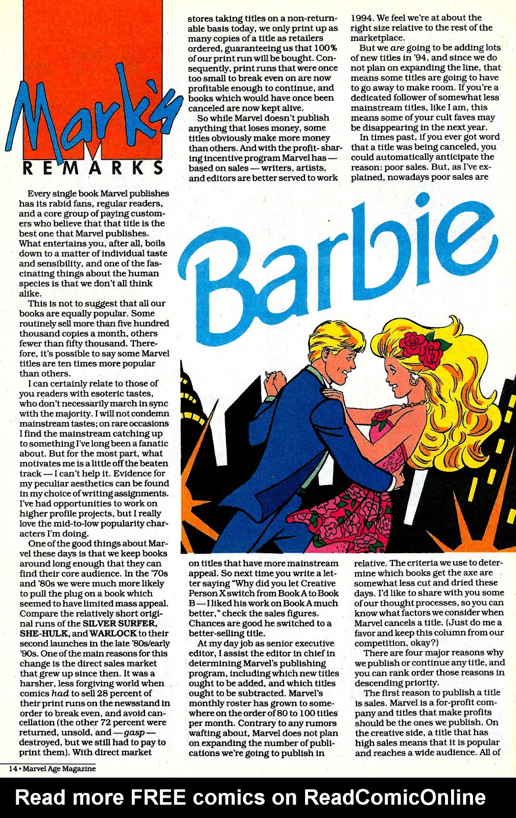 Marvel Age Issue #130 - Page 16
