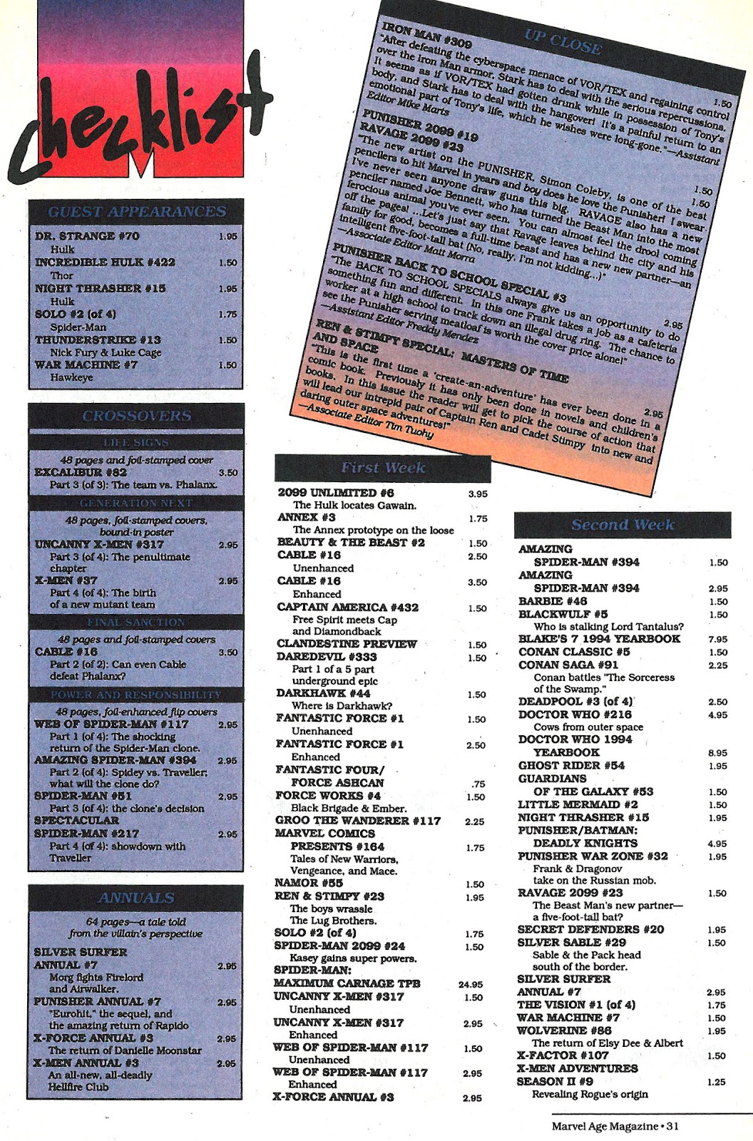 Marvel Age Issue #140 - Page 26