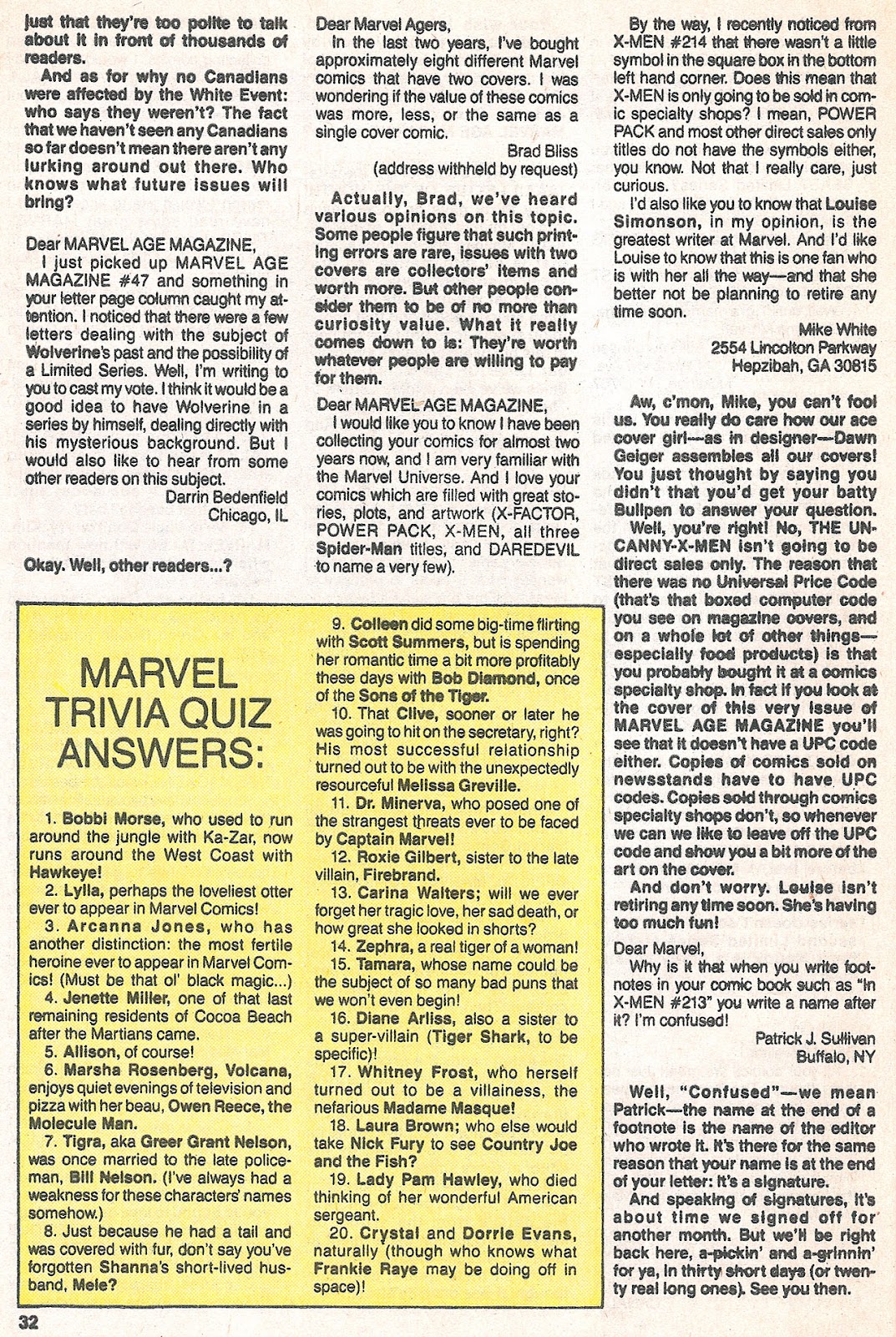 Marvel Age Issue #52 - Page 33