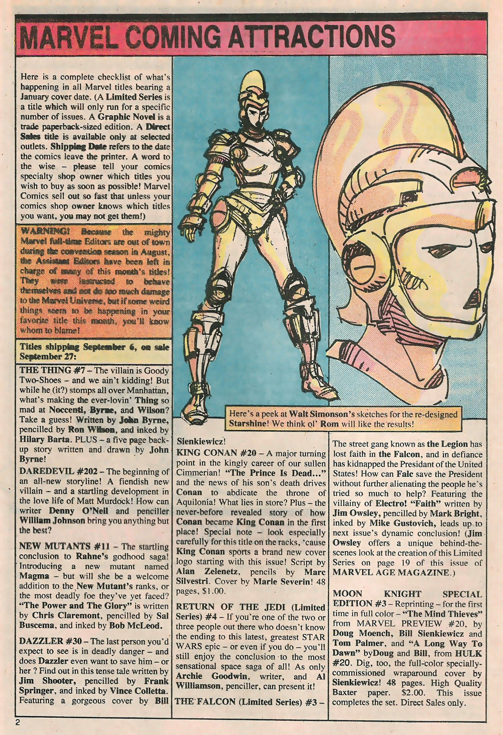Marvel Age Issue #7 - Page 4