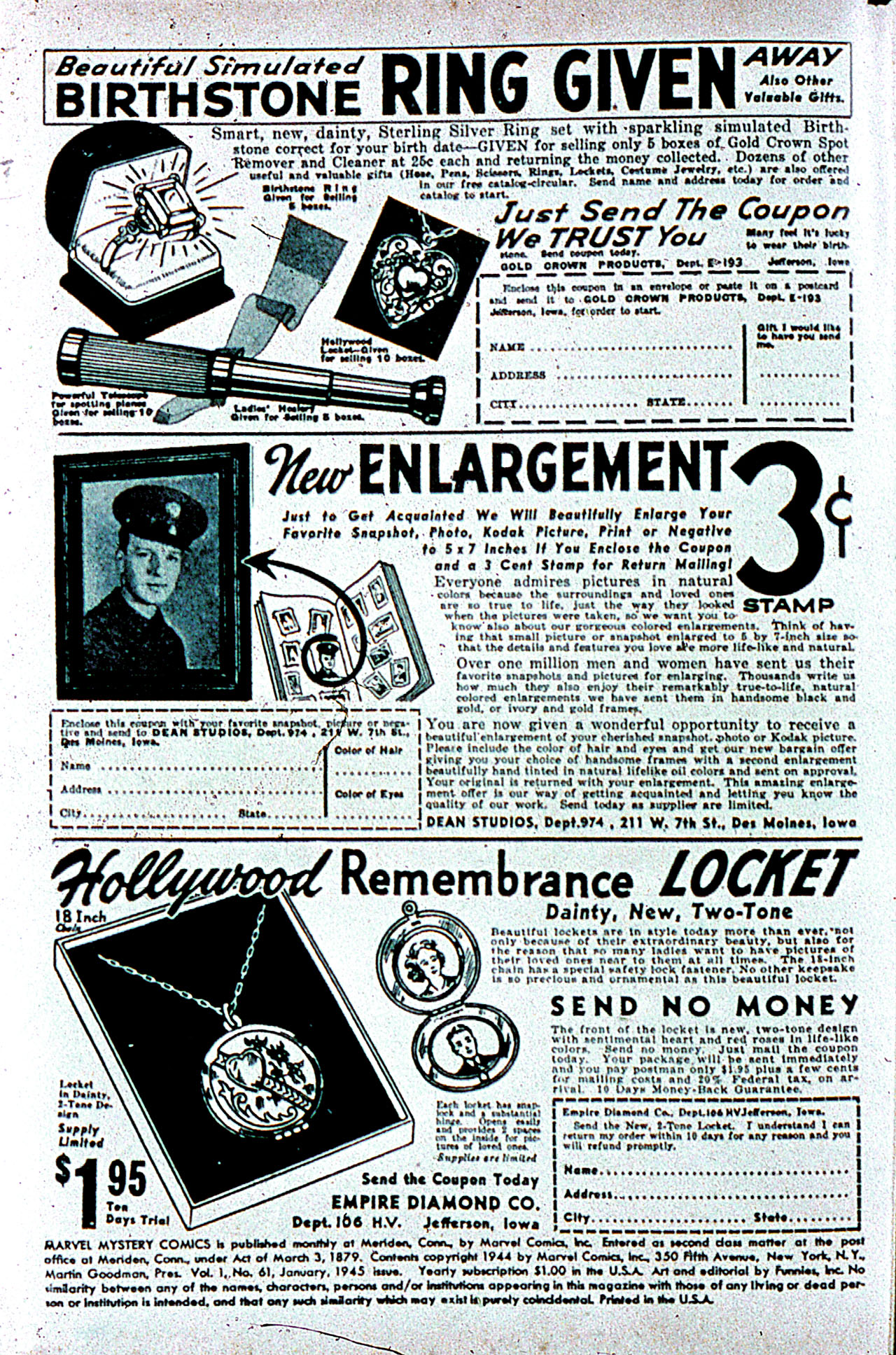 Marvel Mystery Comics (1939) Issue #61 - Page 2