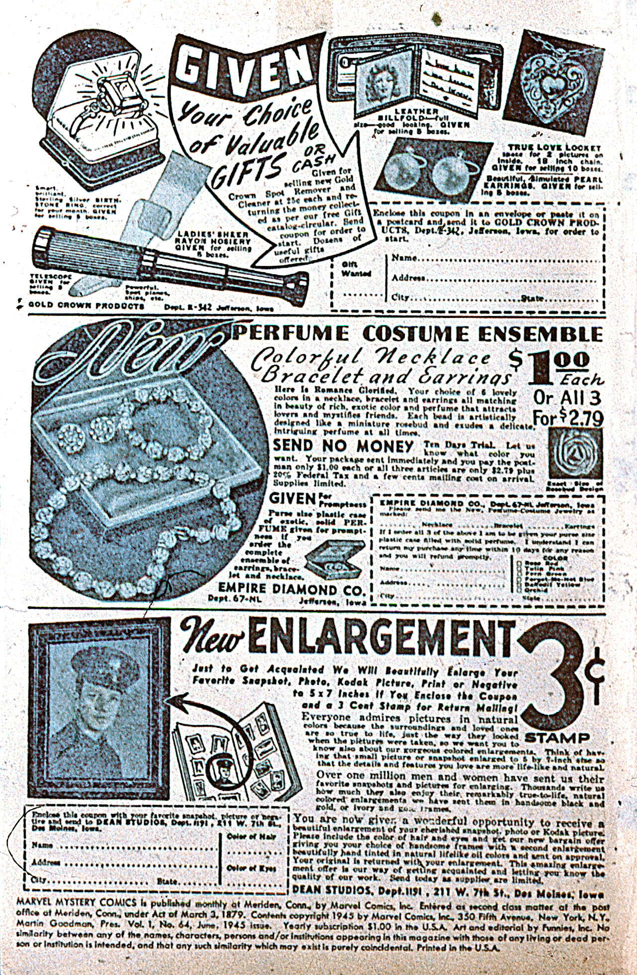 Marvel Mystery Comics (1939) Issue #64 - Page 2