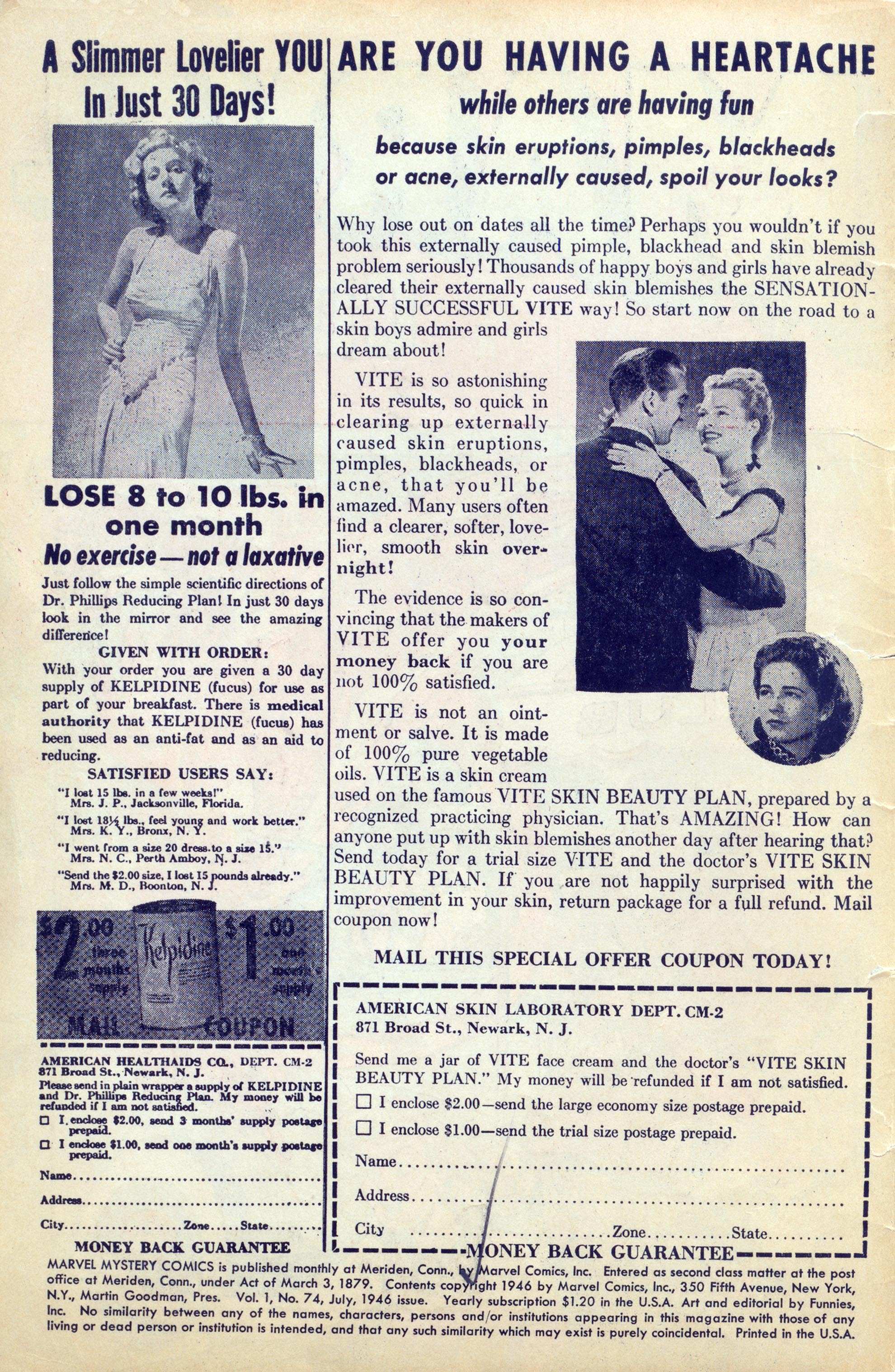 Marvel Mystery Comics (1939) Issue #74 - Page 2