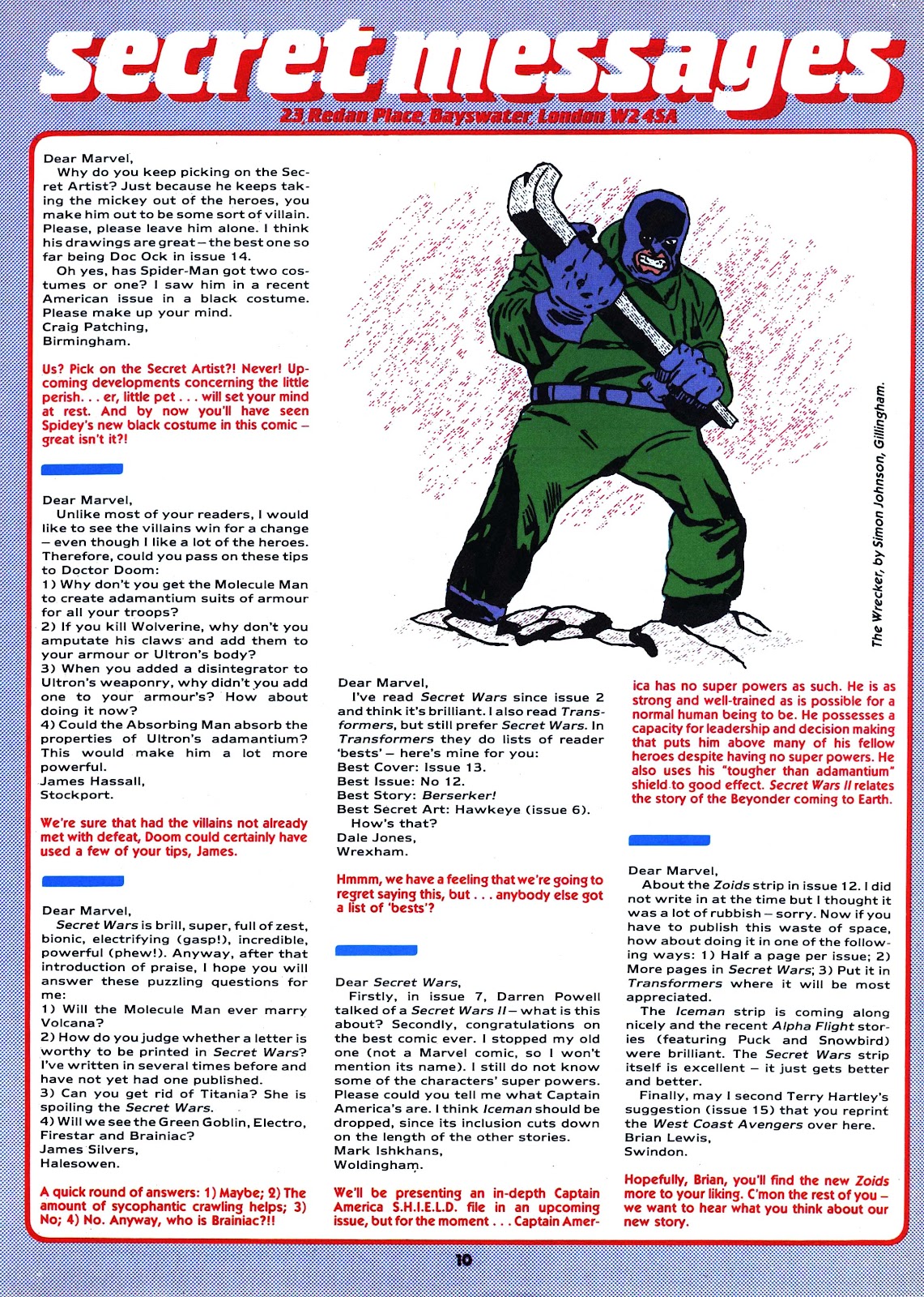 Secret Wars (1985) Issue #19 - Page 10