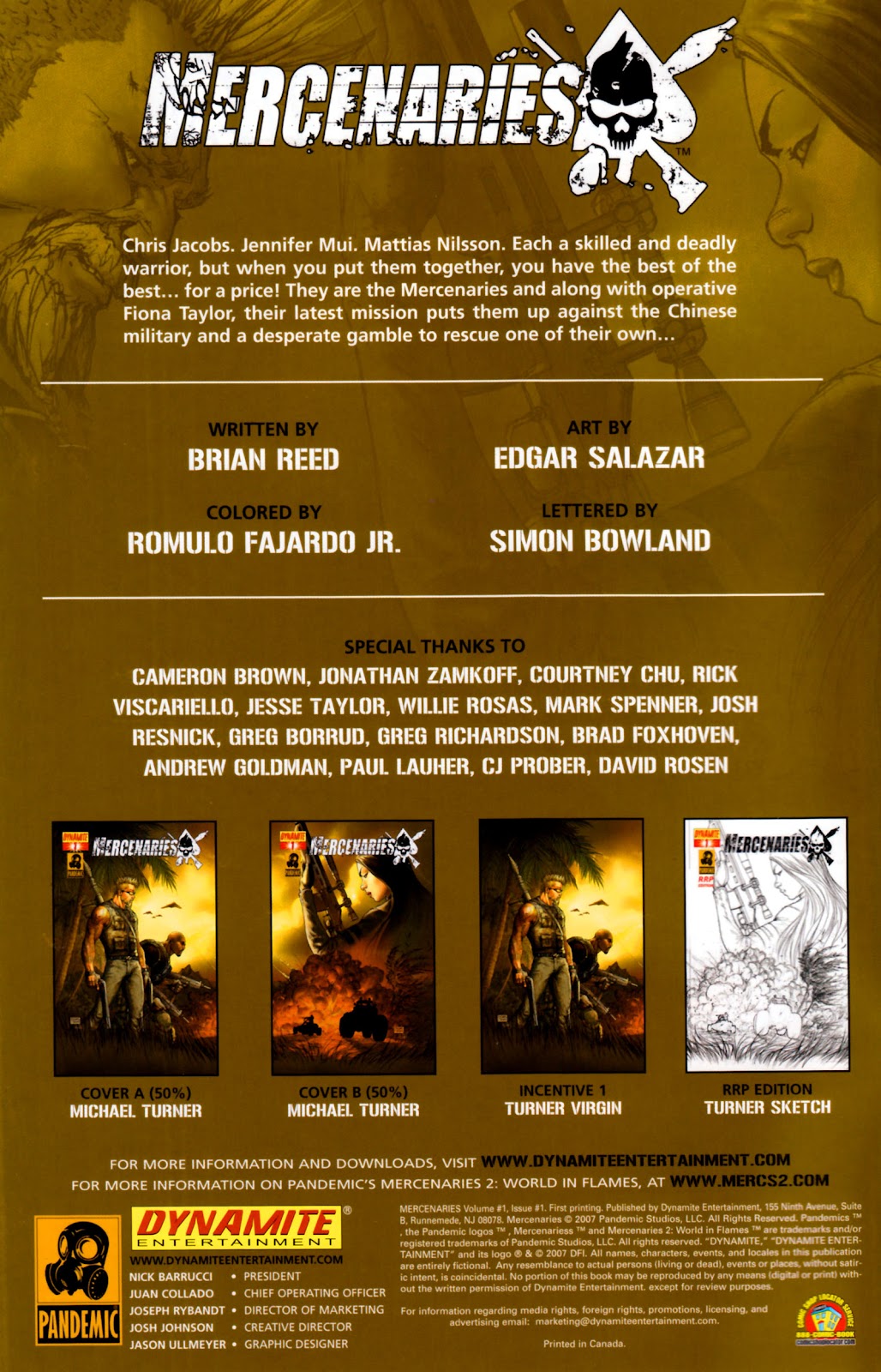 Mercenaries Issue #1 - Page 3