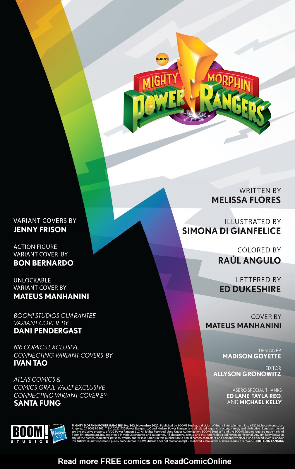Mighty Morphin Power Rangers Issue #102 - Page 2