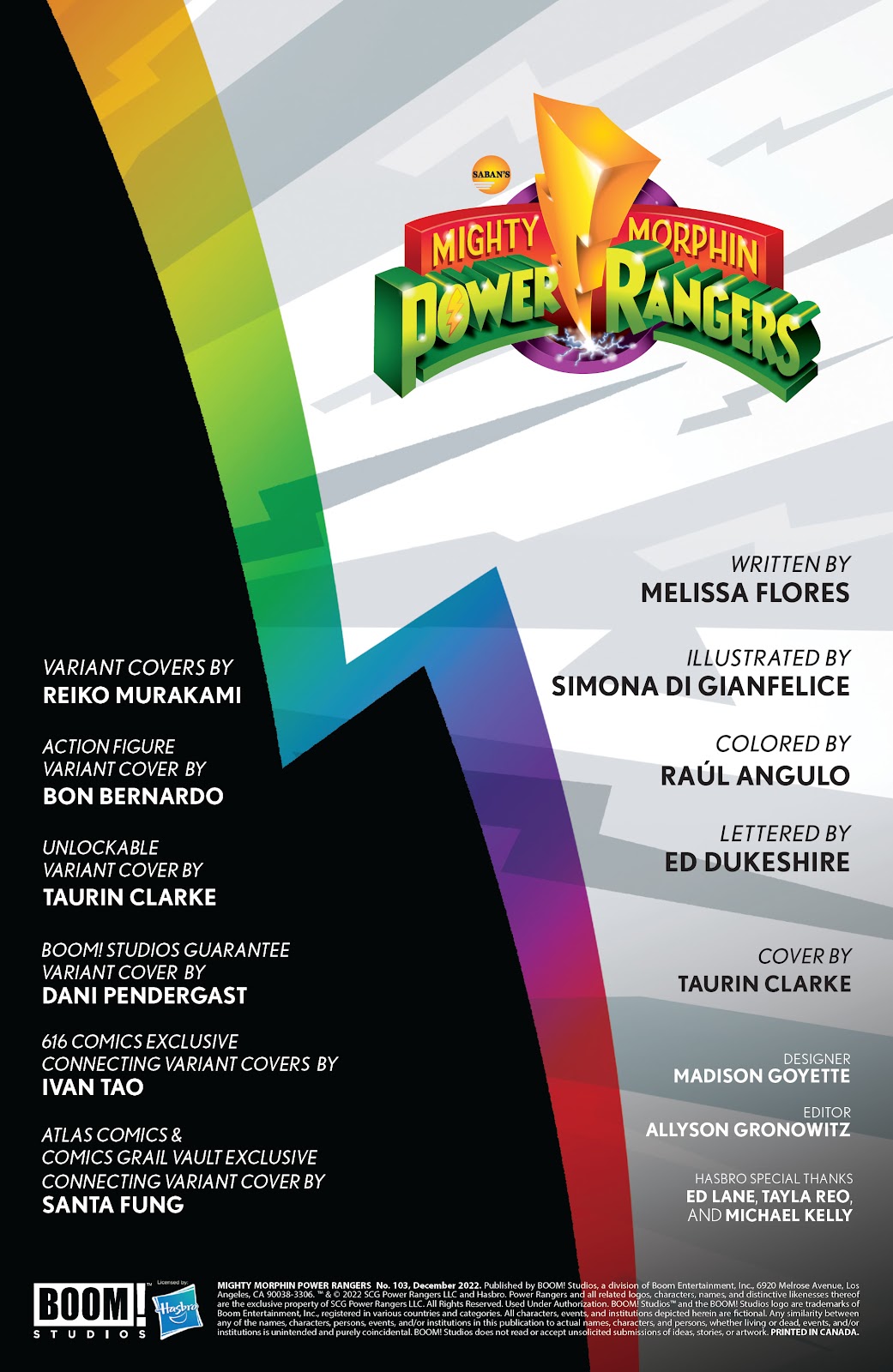 Mighty Morphin Power Rangers Issue #103 - Page 2